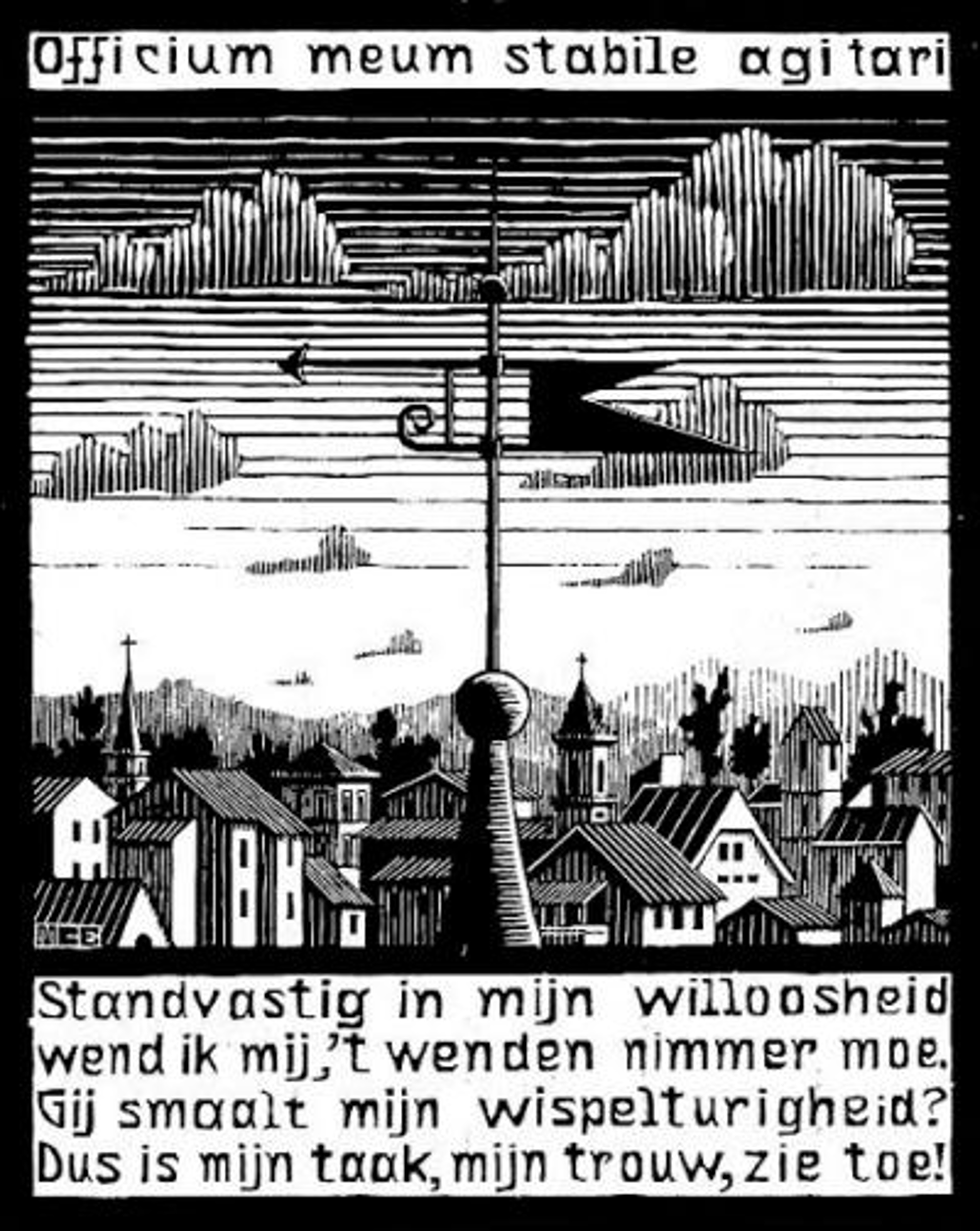 Emblemata - Weather Vane by M.C. Escher