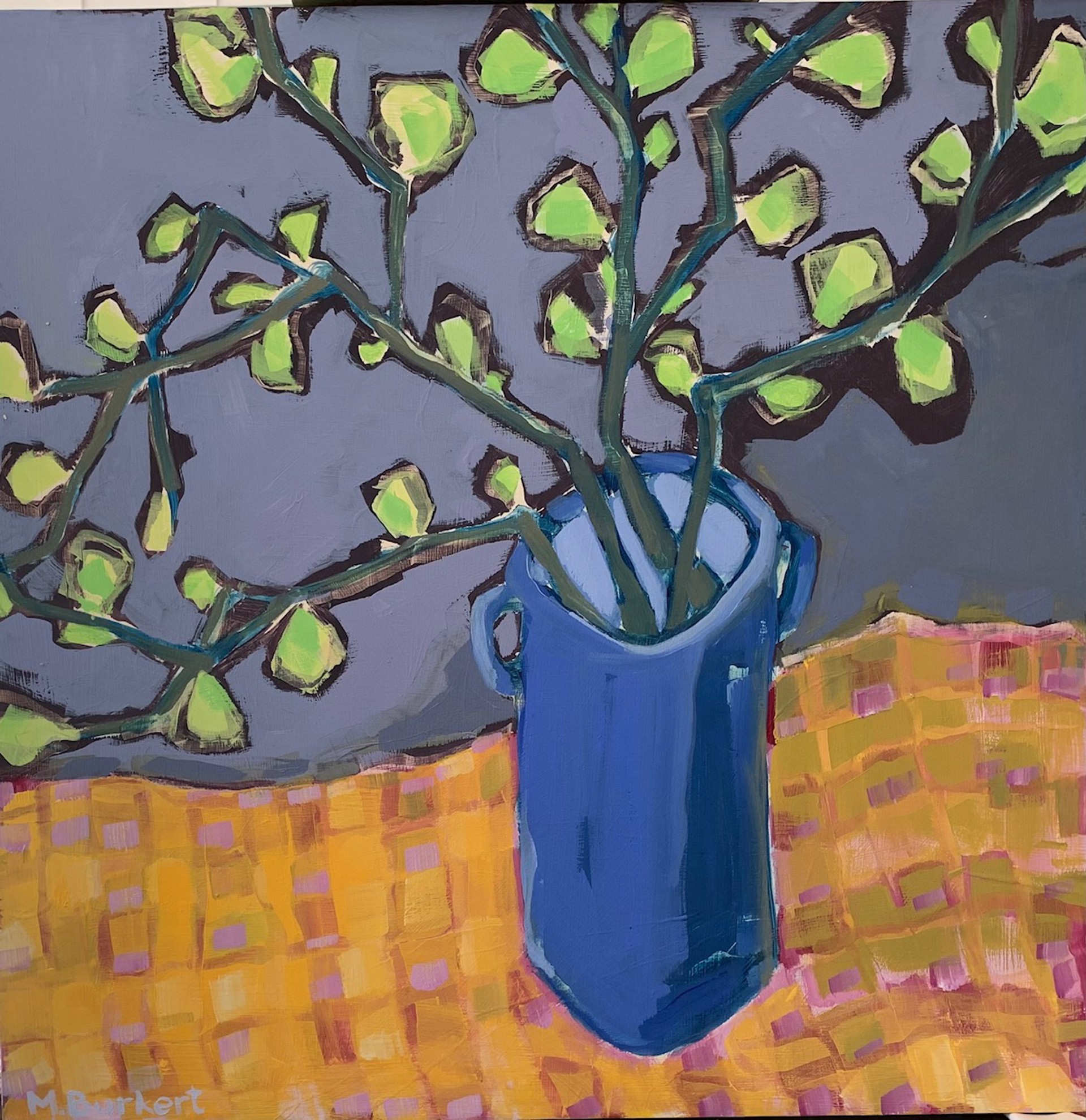 Blue Vase by Martha Burkert