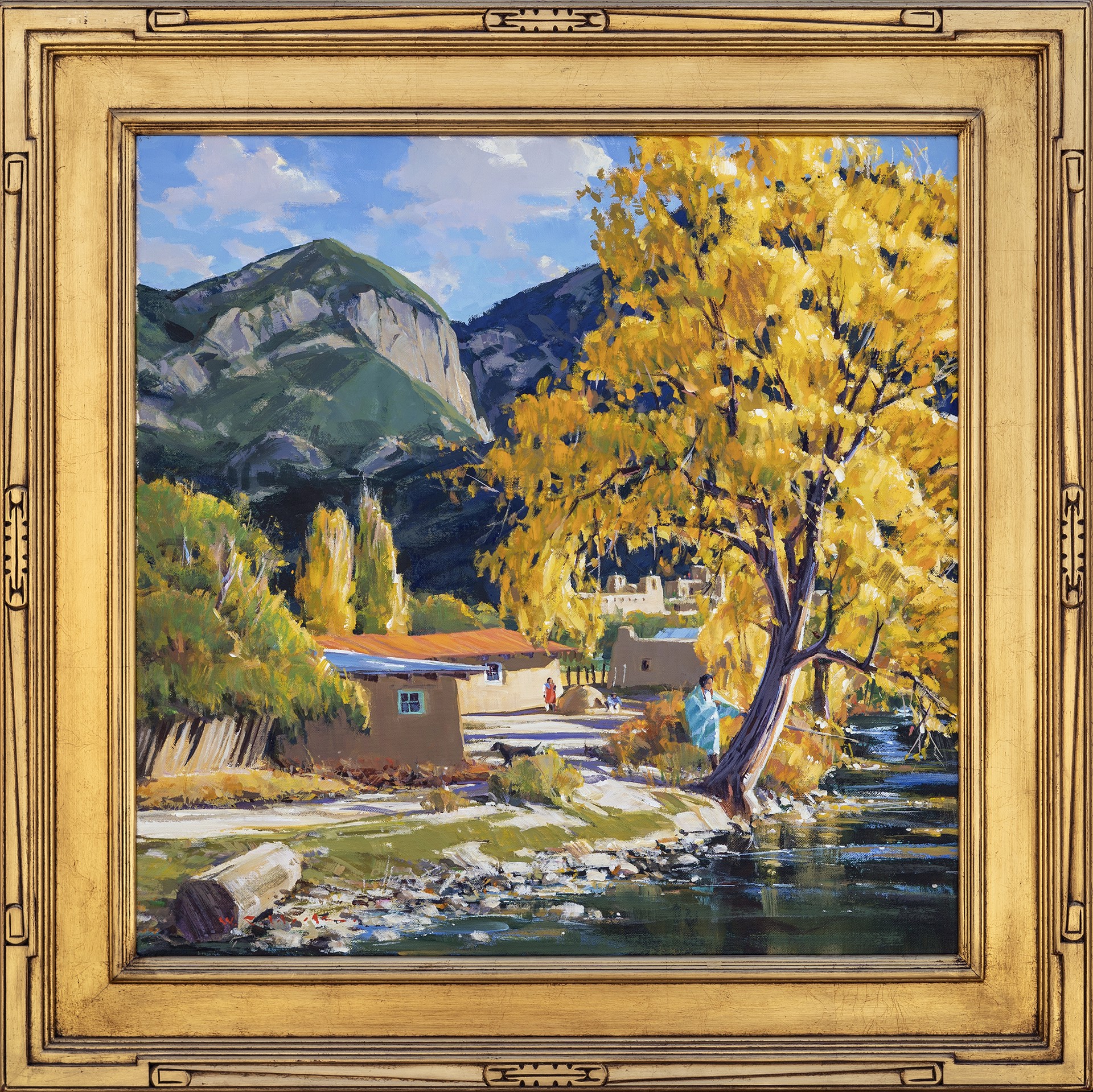 William C. Hook, Autumn, Taos Pueblo by Secondary Offerings