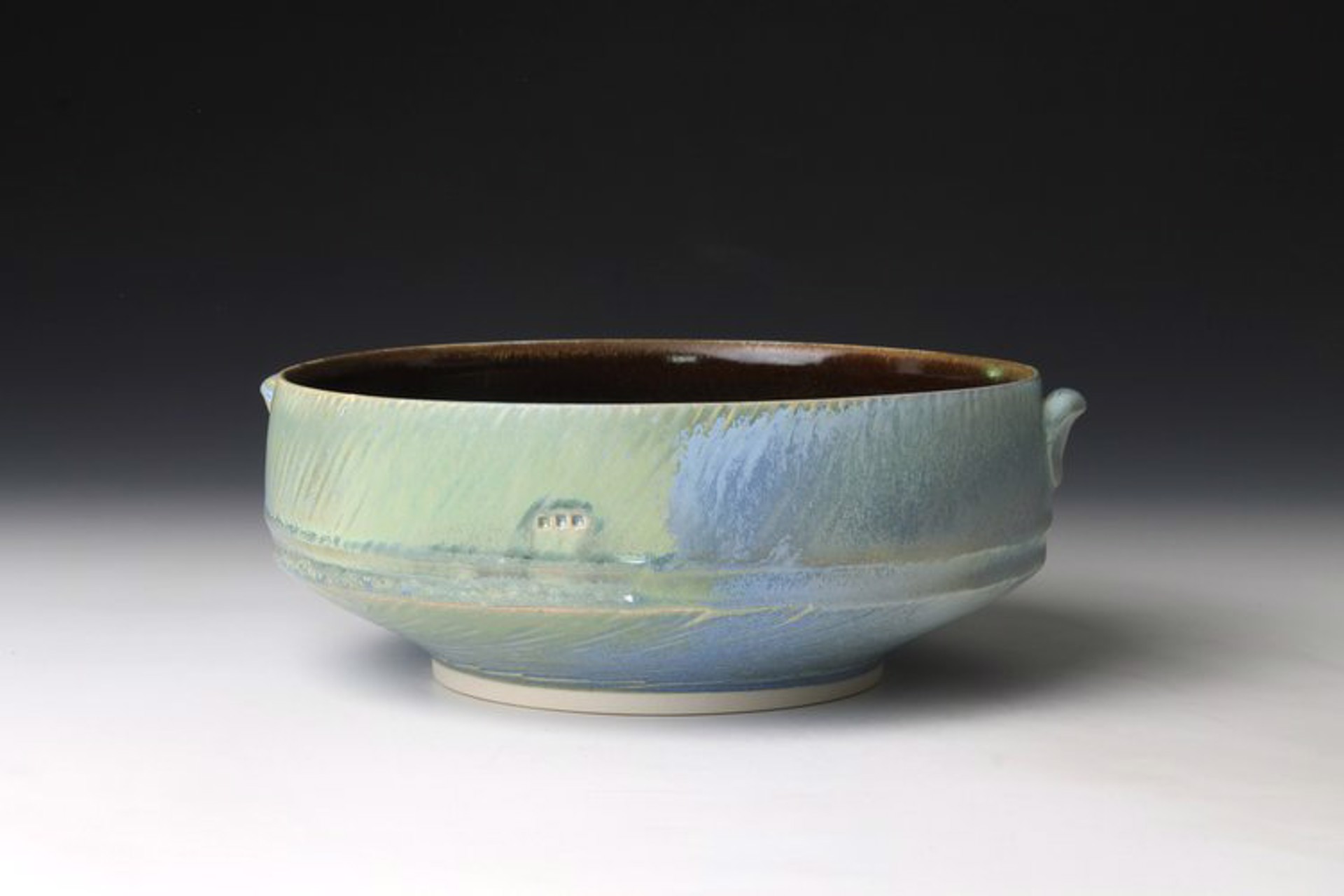 Low Blue Bowl by Nick DeVries