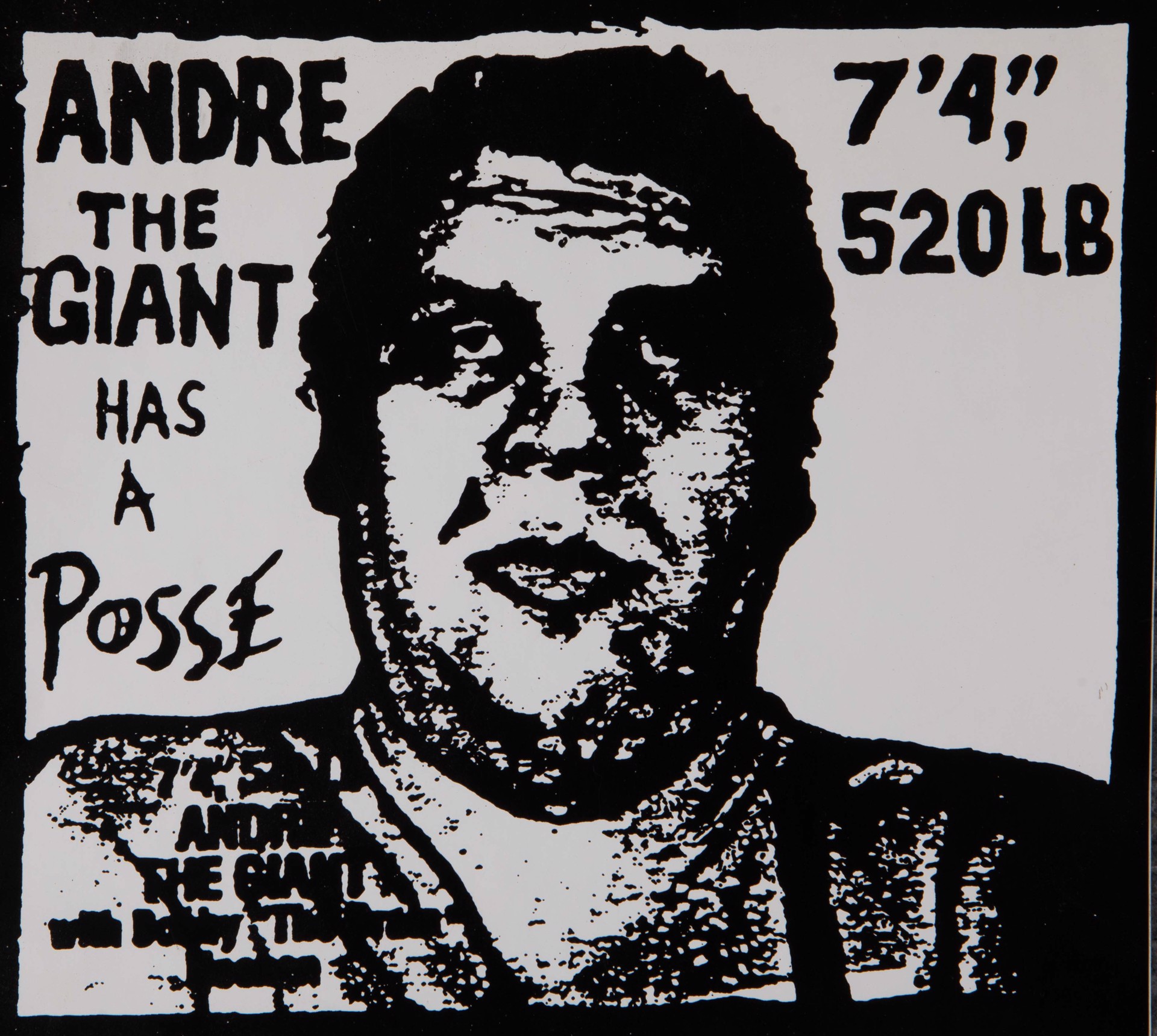 Andre The Giant W/ Posse by Shepard Fairey