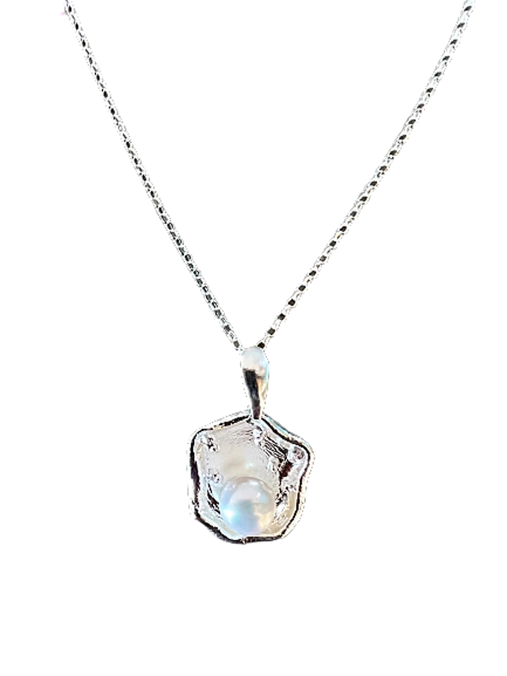 Oyster Pearl Necklace by Kristen Baird