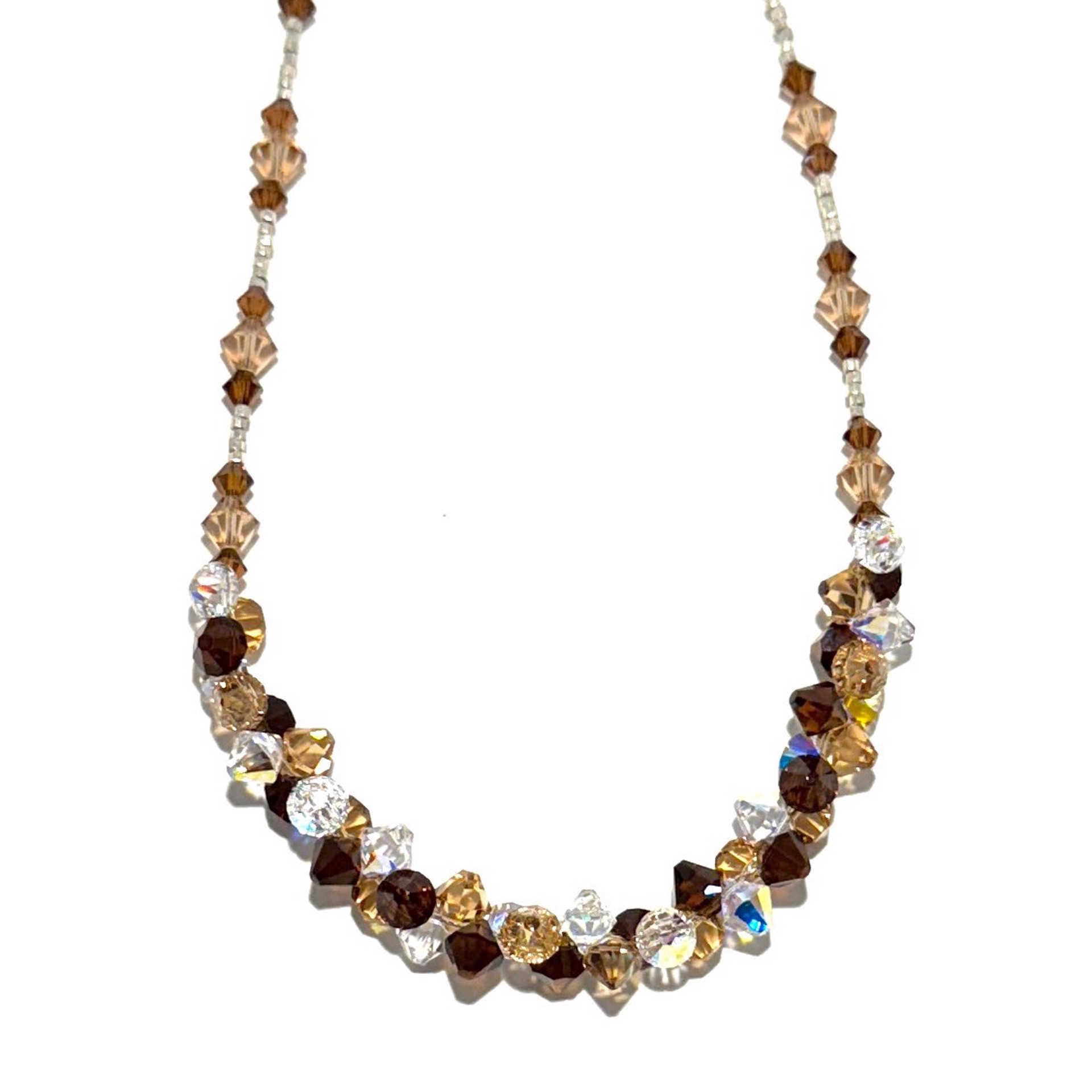 Babe in Shades of Brown Necklace SHOSH23-43 by Shoshannah Weinisch