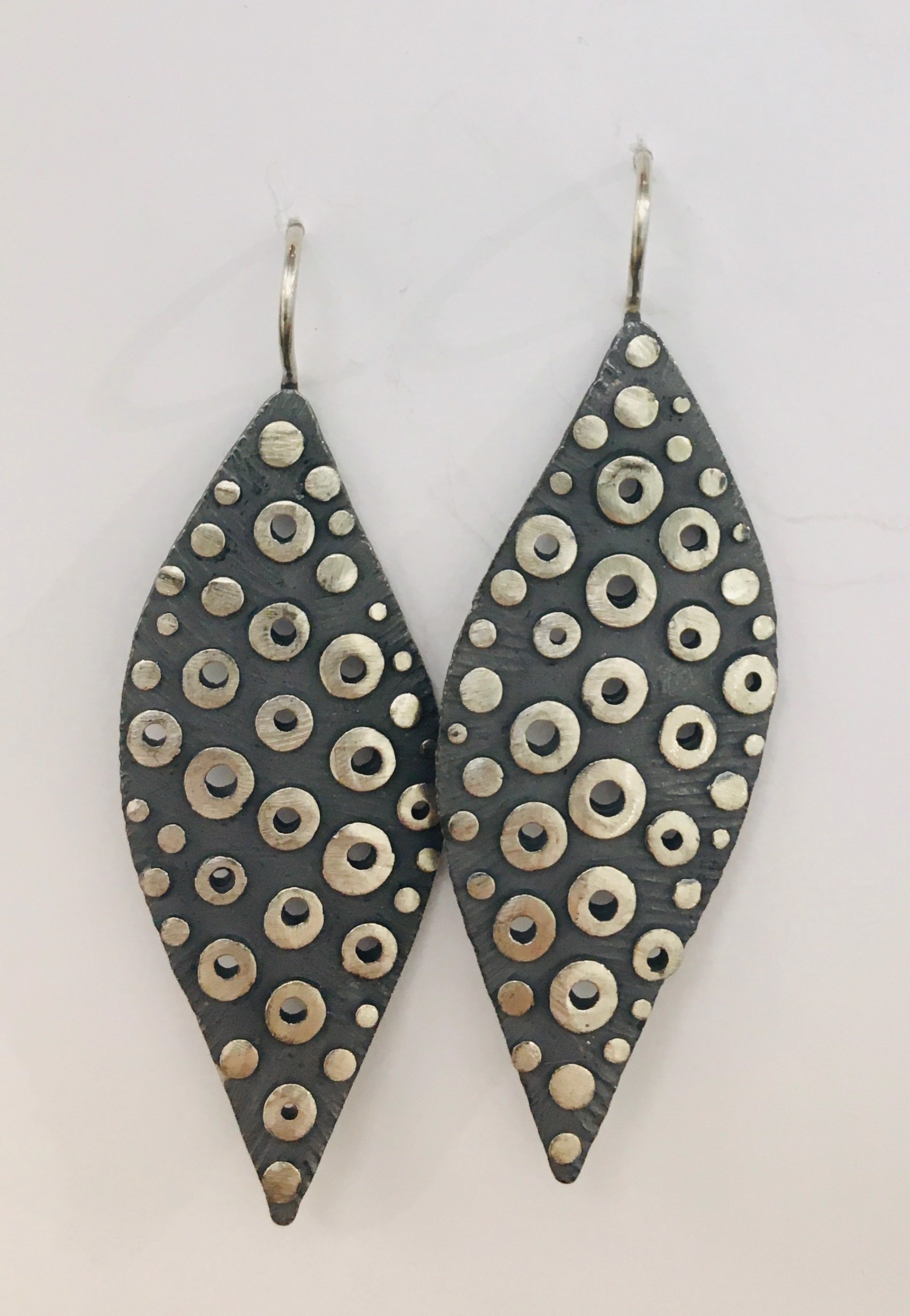 Oxidized Silver Earrings by DAHLIA KANNER