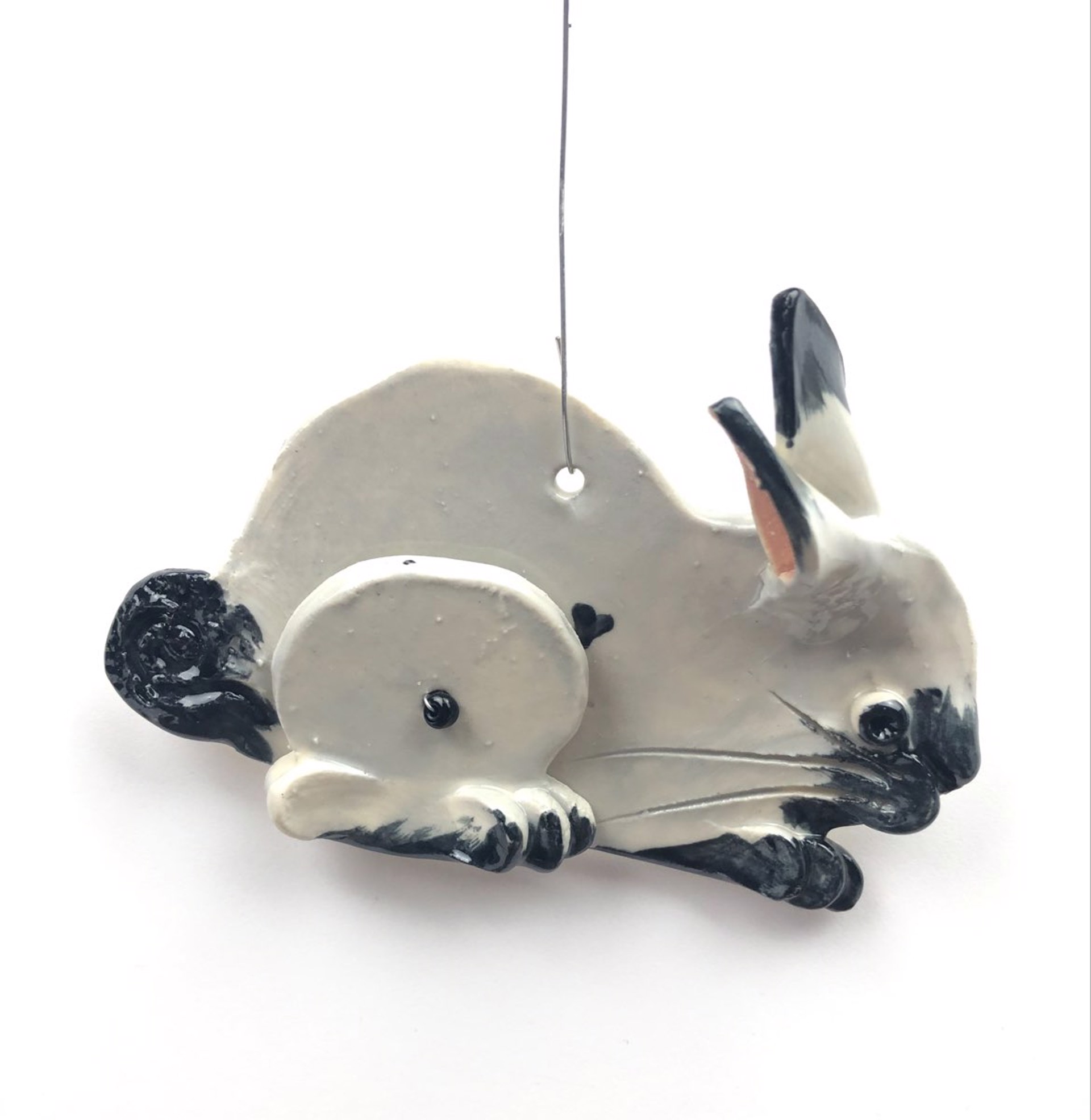 Bunny Ornament by Nancy Jacobsohn