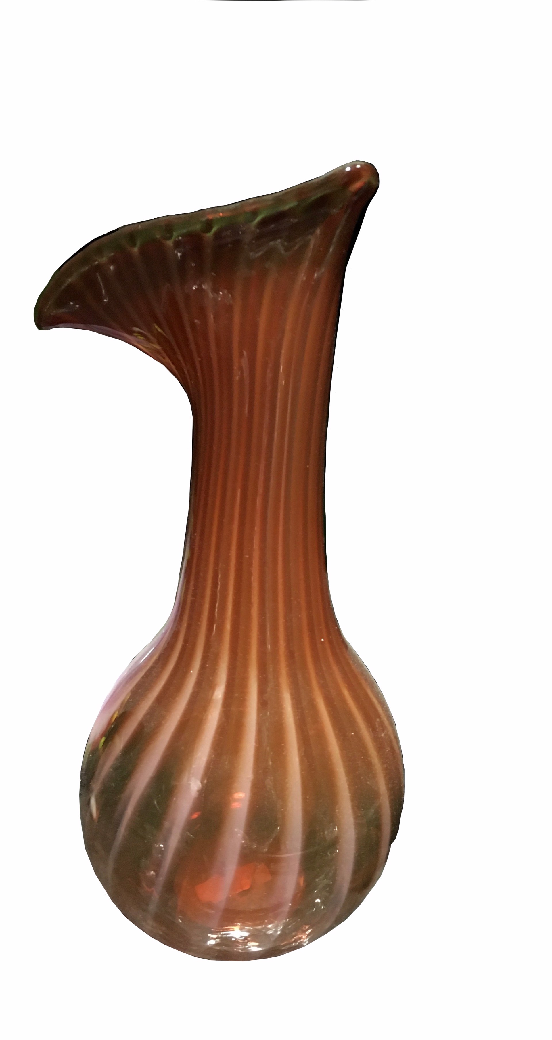 Orange Vase by Bay Island Studio