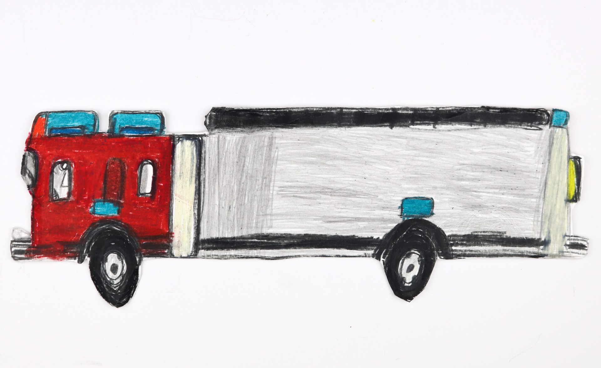 Grey Fire Truck by Michael Haynes