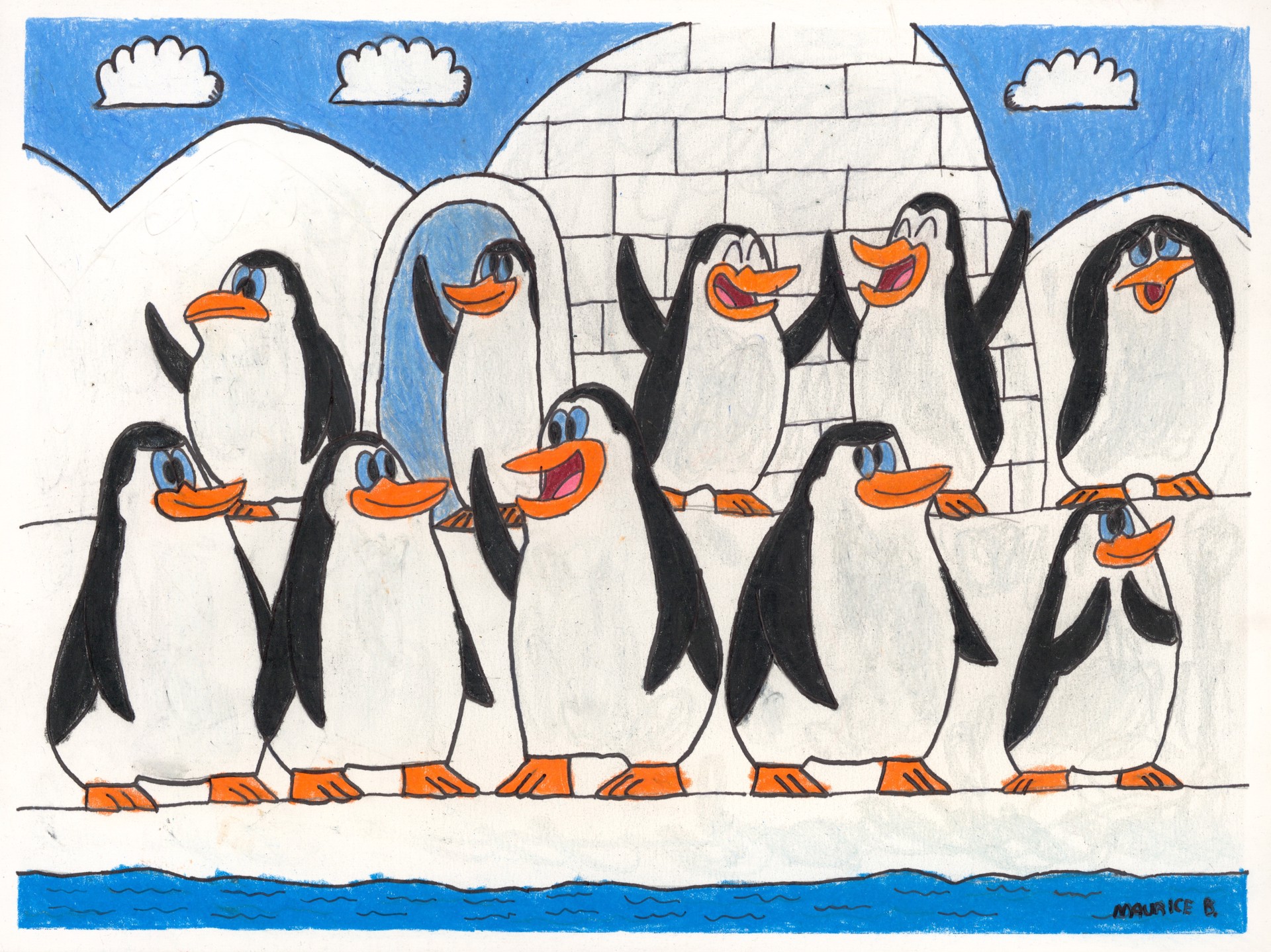 Ten Penguins by Maurice Barnes