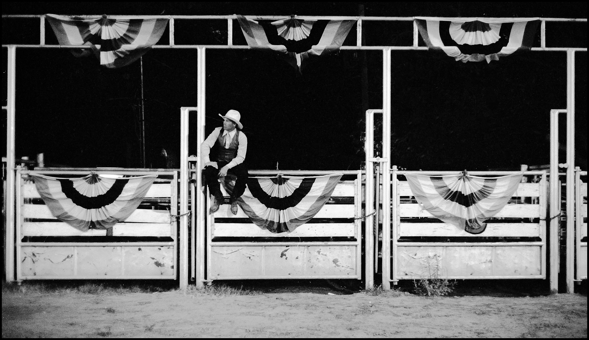 Sitting Cowboy, Texasville, 1989 (open edition)(unframed) by James Hayman