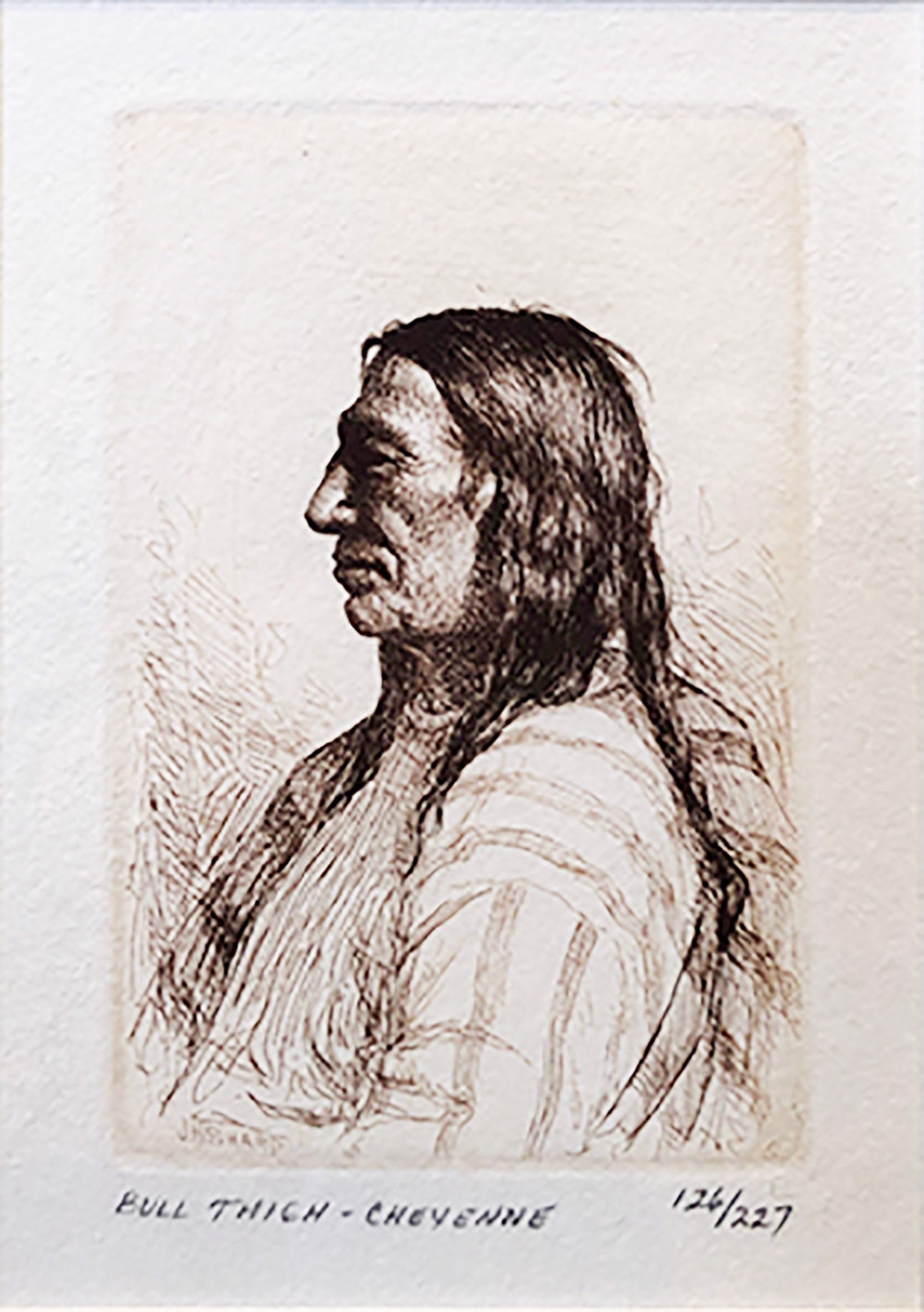 Bull Thigh-Cheyenne by Joseph Sharp