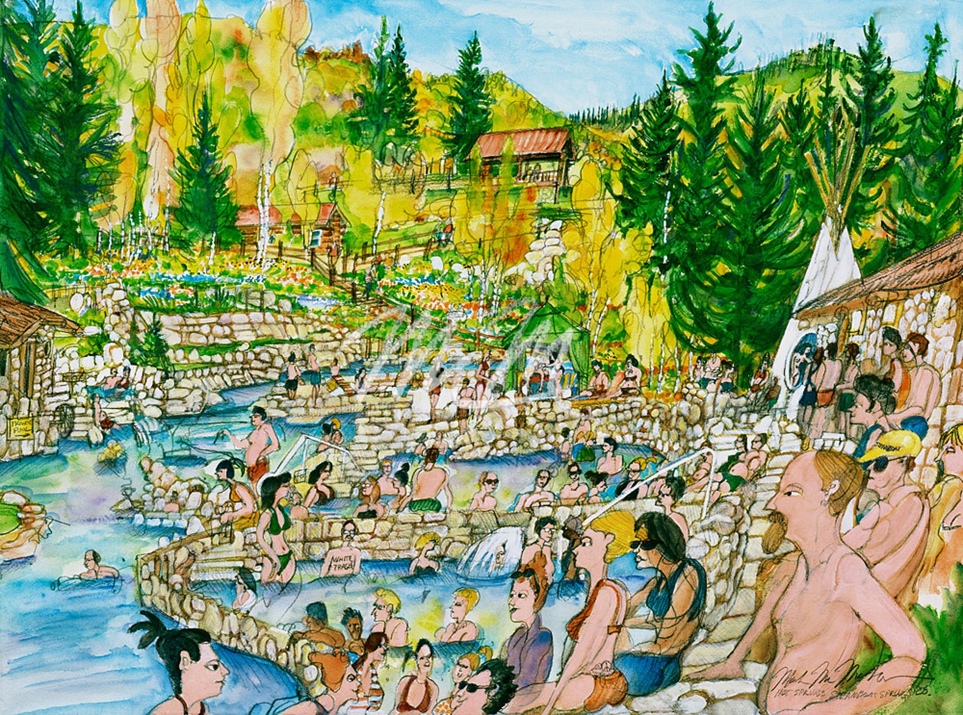 Strawberry Park Hot Springs, Steamboat Springs by Mark McMahon