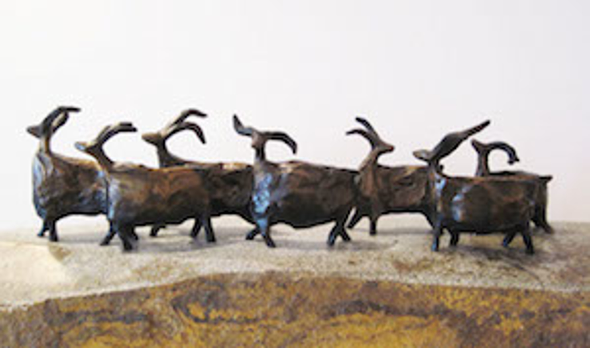 French Brown Roaming Herd - Individually by Jill Shwaiko