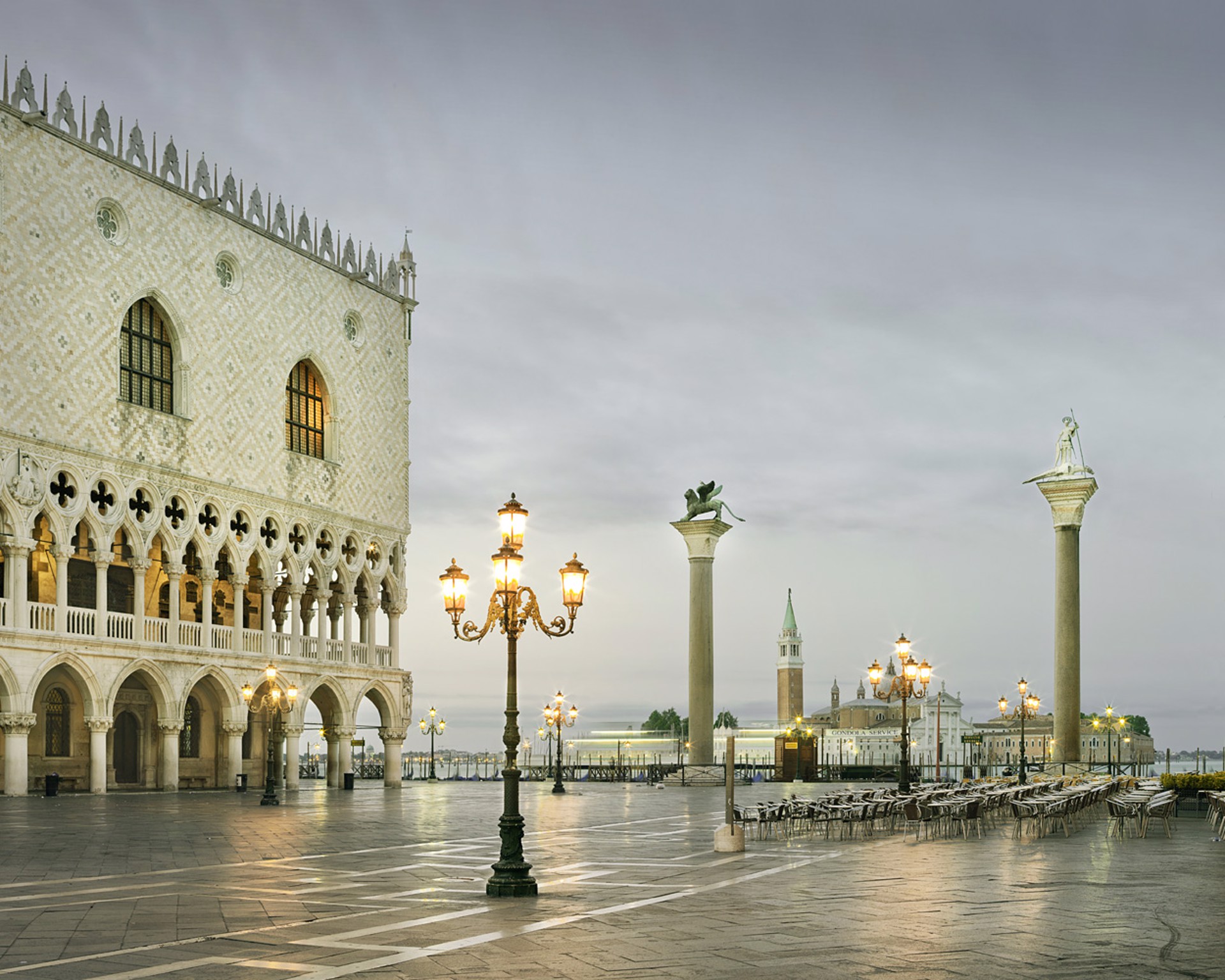 San Marco Dawn, Venice, Italy by David Burdeny