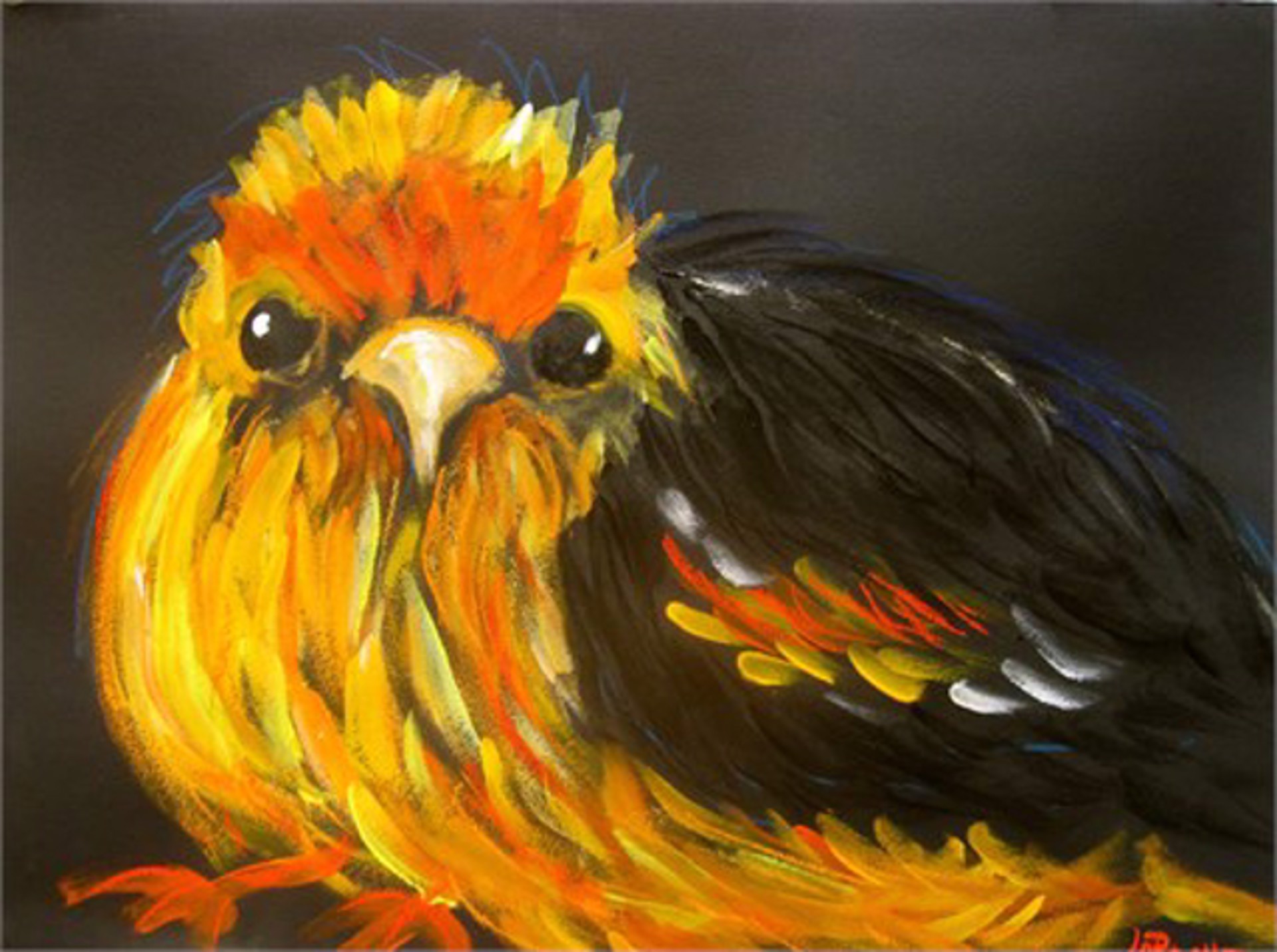 Wild yellow bird 17/100 by Carole LaRoche