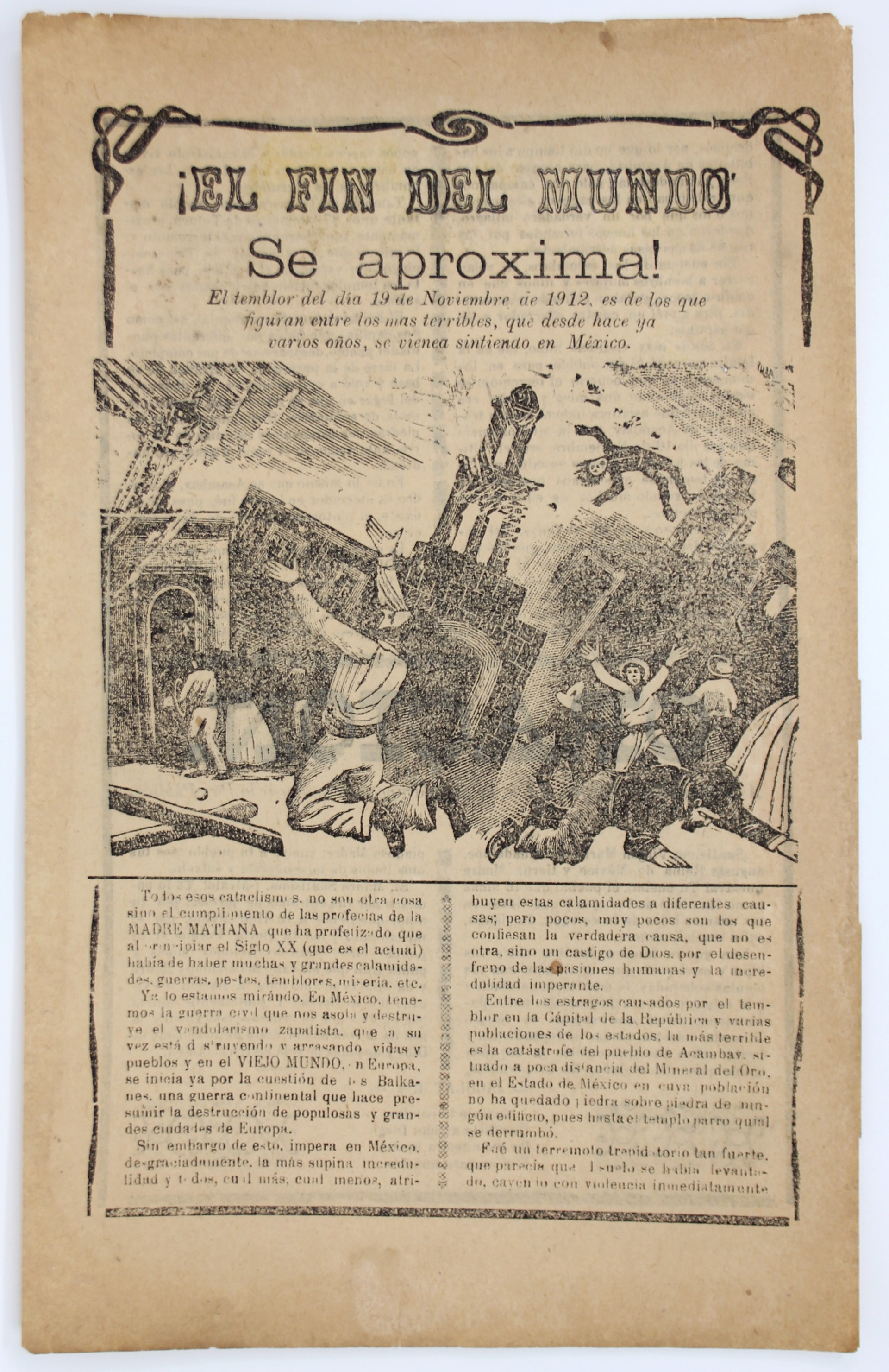 El Fin del Mundo by José Guadalupe Posada (1852 - 1913)