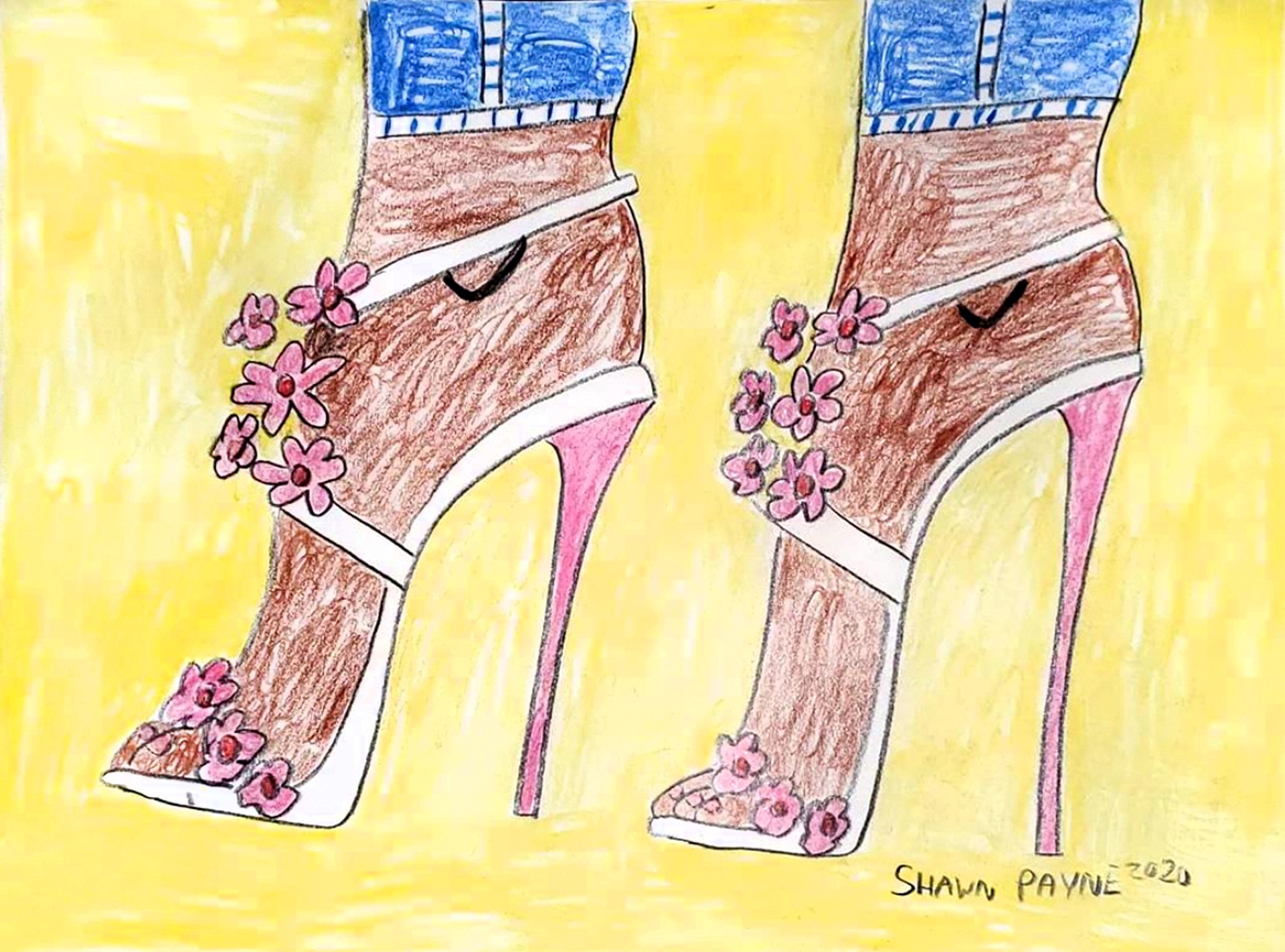 Cherry Blossom Heels by Shawn Payne