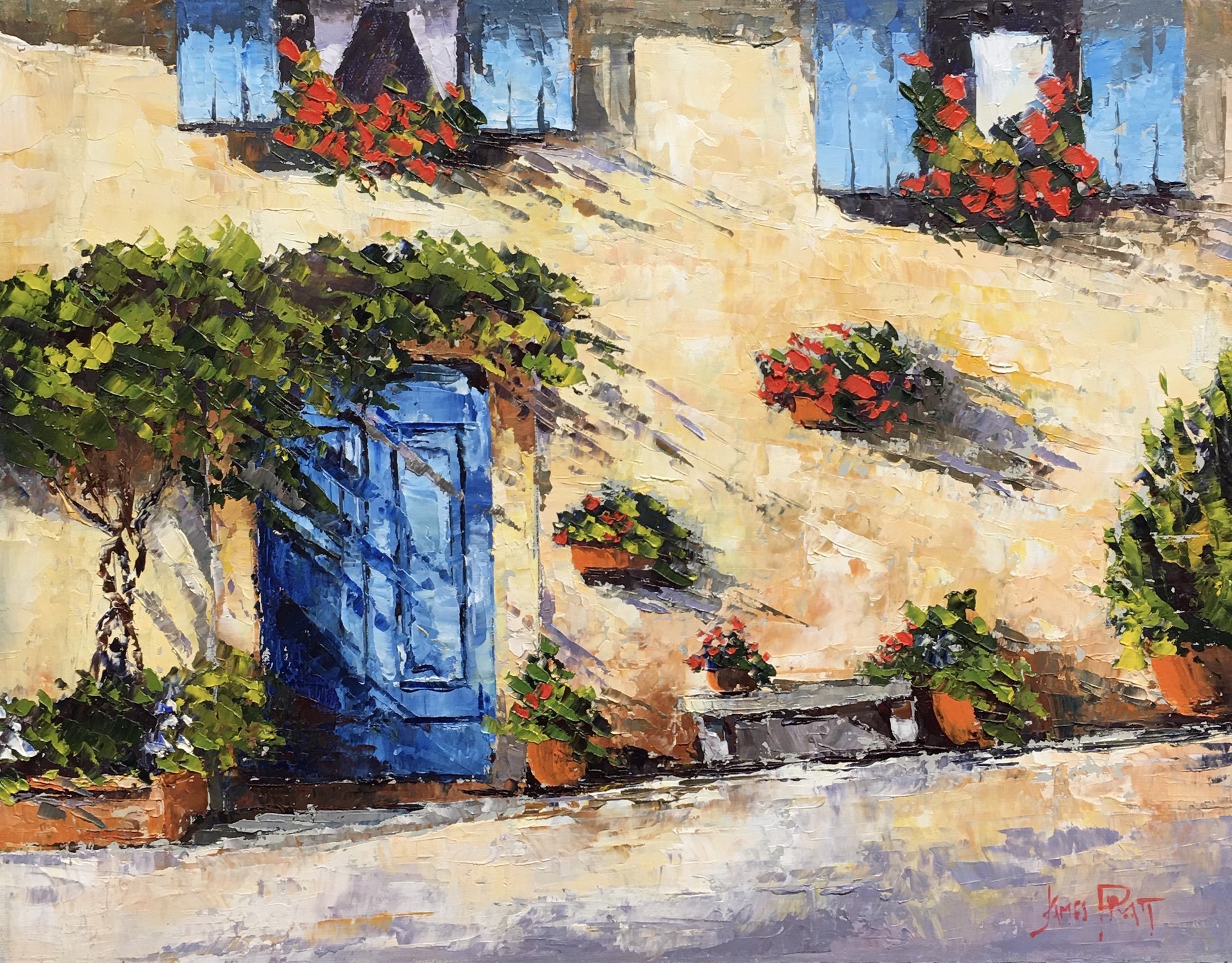 Courtyard in Provence by James Pratt