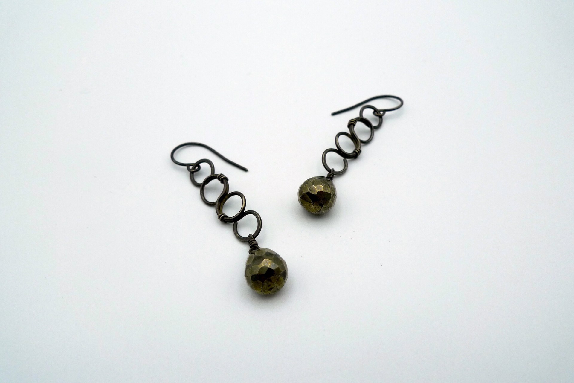 Pyrite Earrings by Alena Fisse-Karr