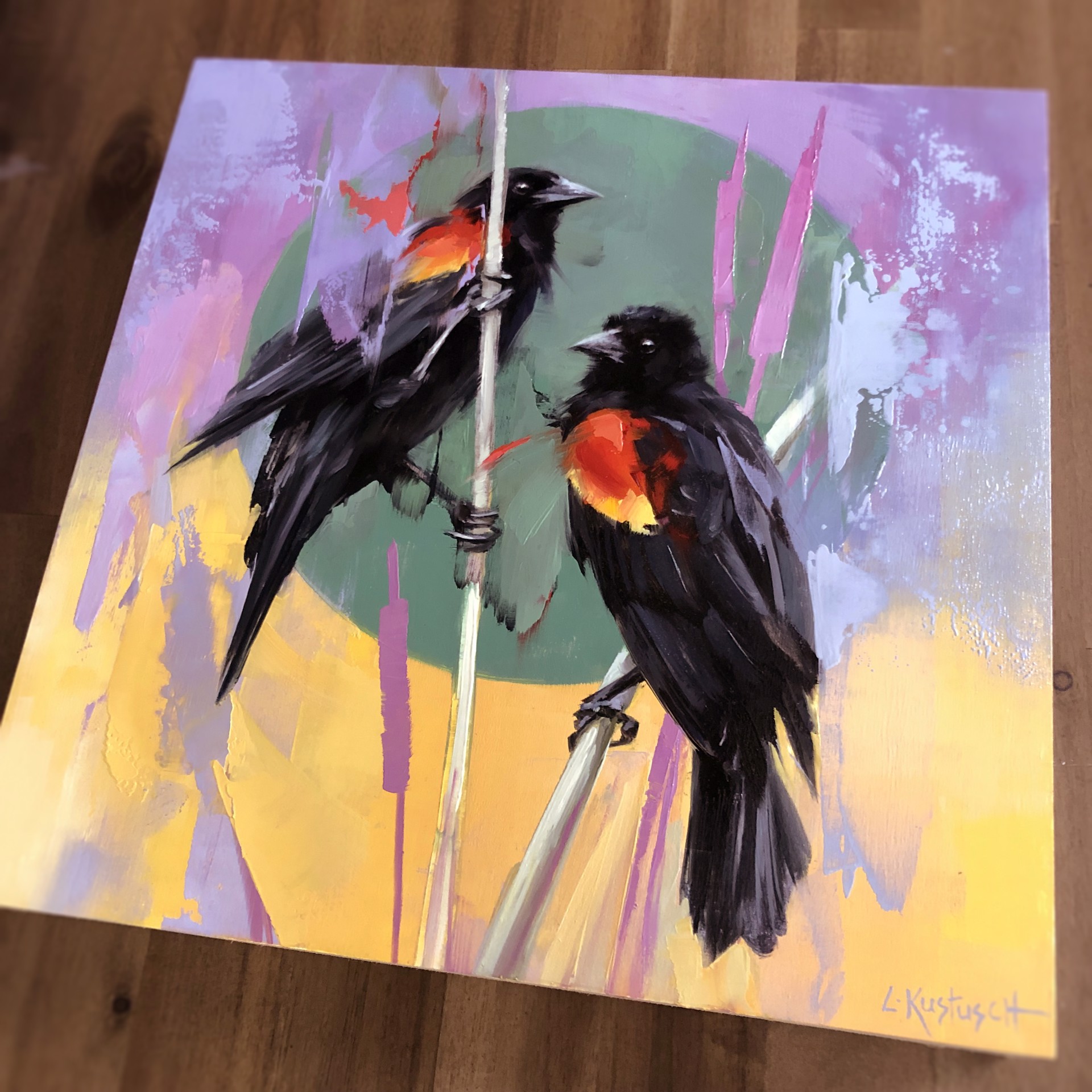 The Red-winged Blackbird by Lindsey Kustusch