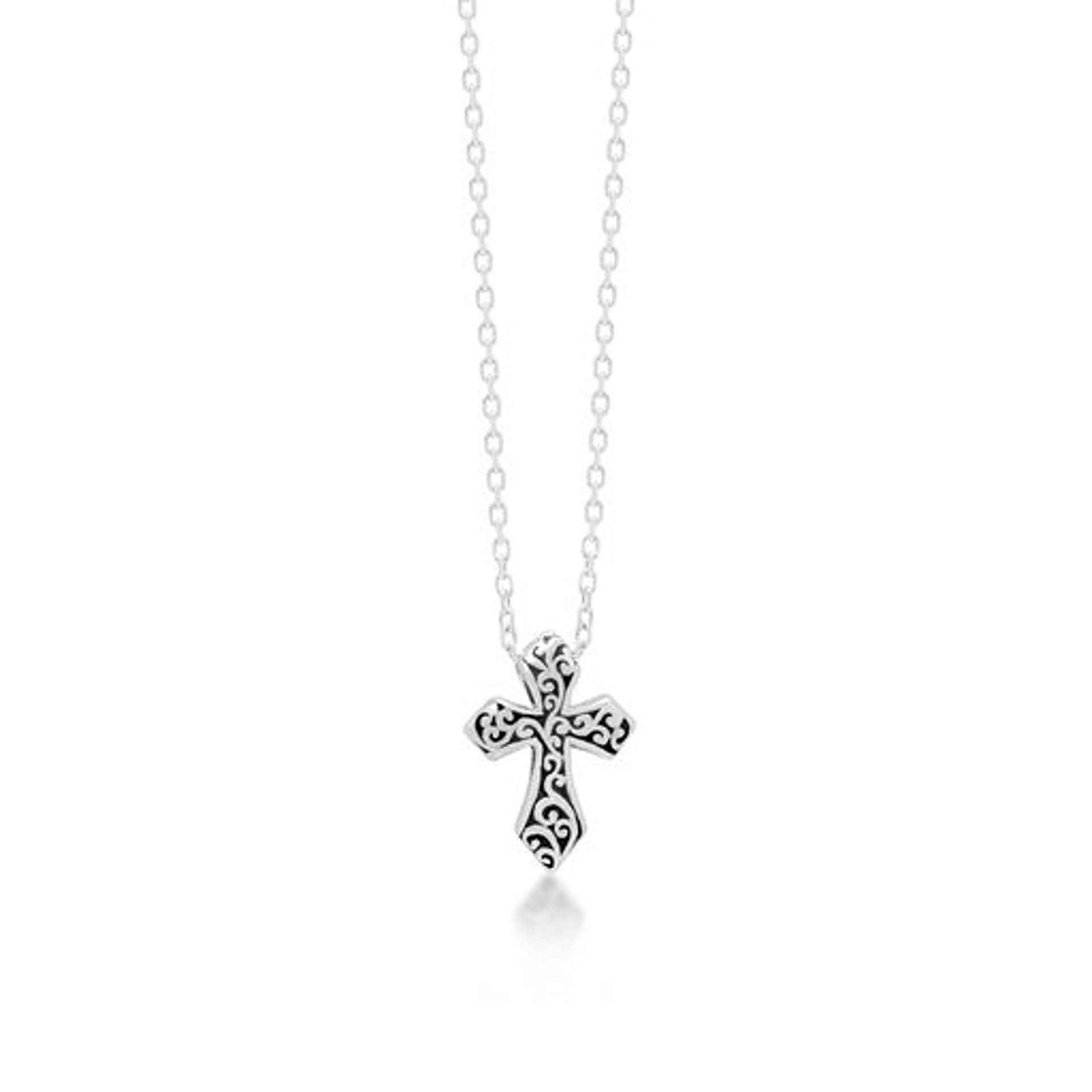 6989 Sterling Silver Cross Necklace by Lois Hill