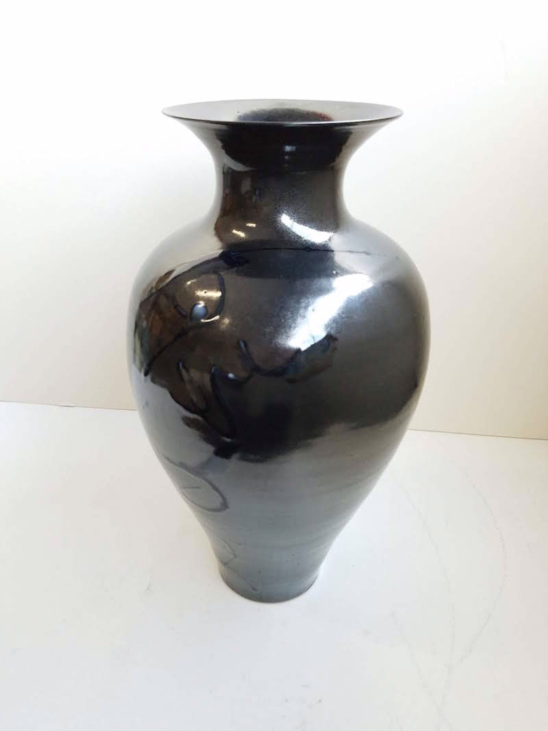 Tall Black Vase by Kayo O'Young