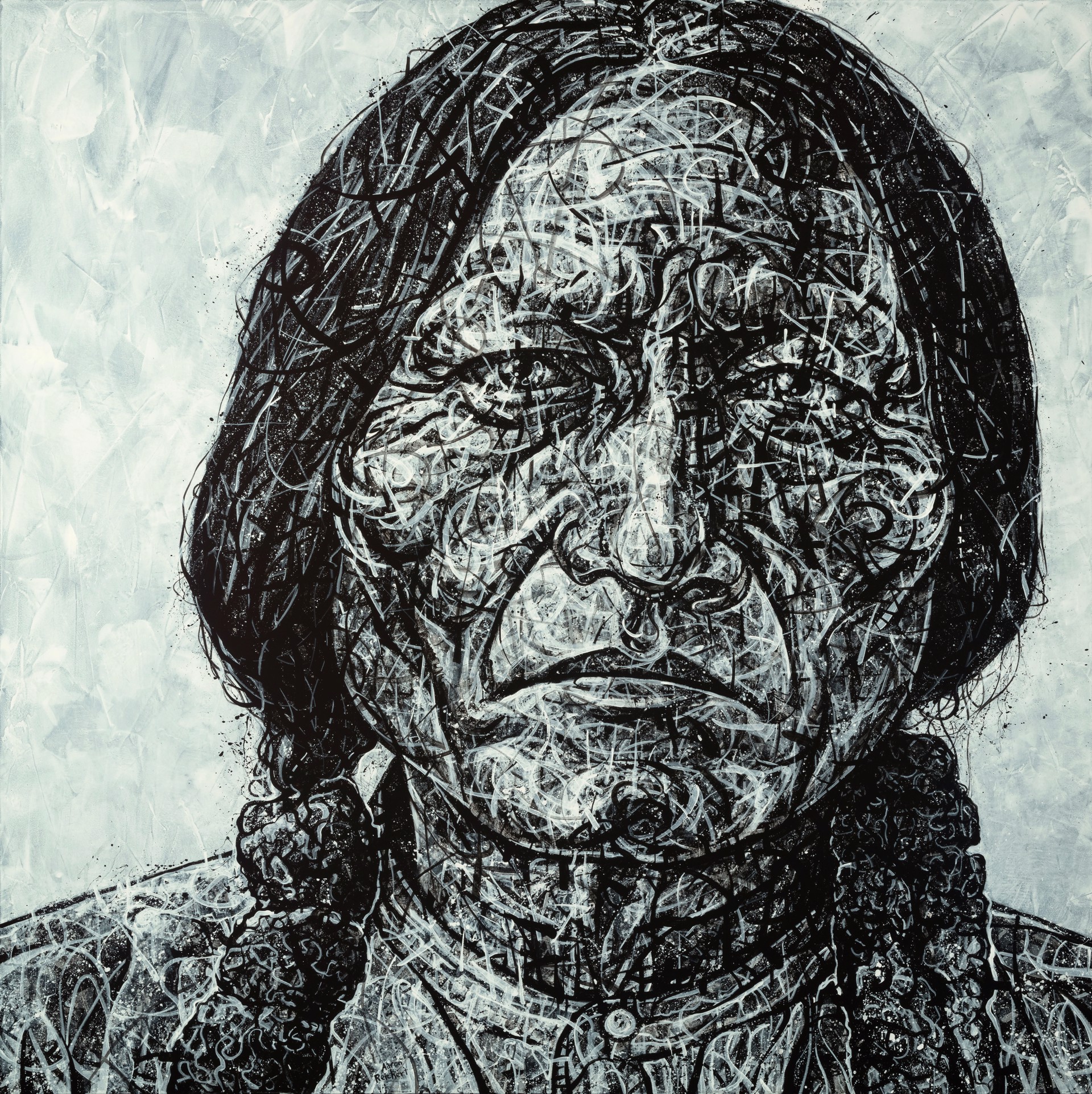 Rising Shadows - Portrait Of Sitting Bull by Aaron Reichert