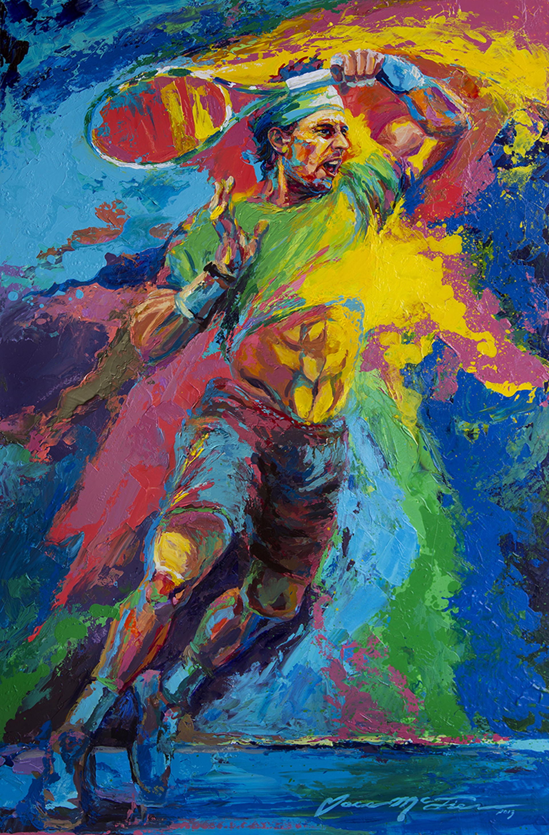 "Left Hand Smash" (Rafael Nadal) by Jace McTier