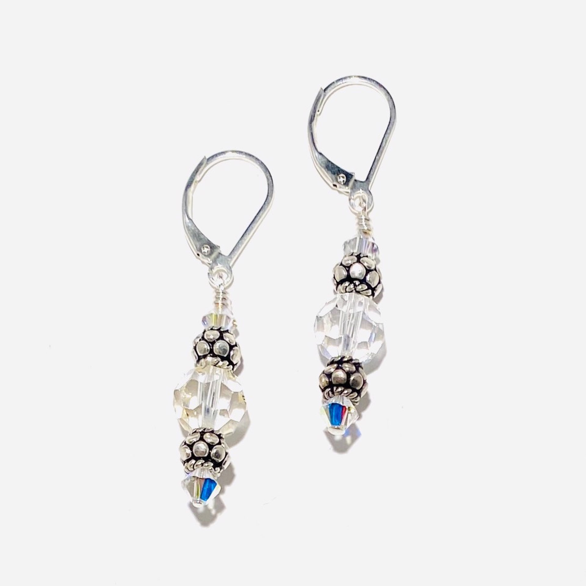 April Birthstone “Diamond” Swarovski Crystal Earrings SHOSH23-26 by Shoshannah Weinisch