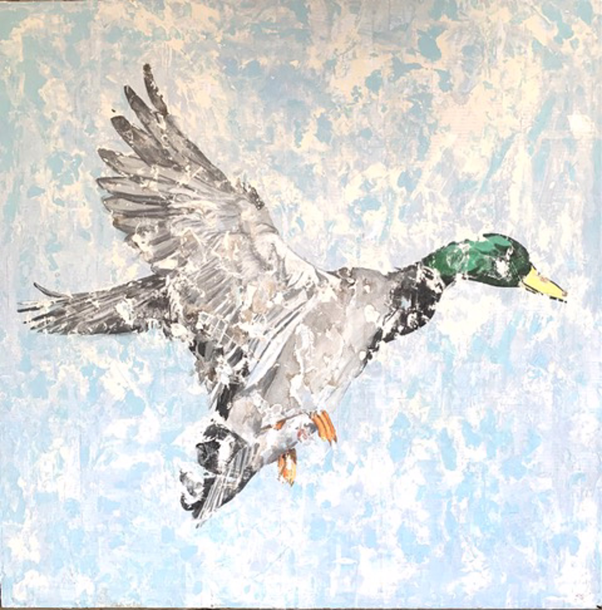 Ducks (Blue) by Nicole Charbonnet