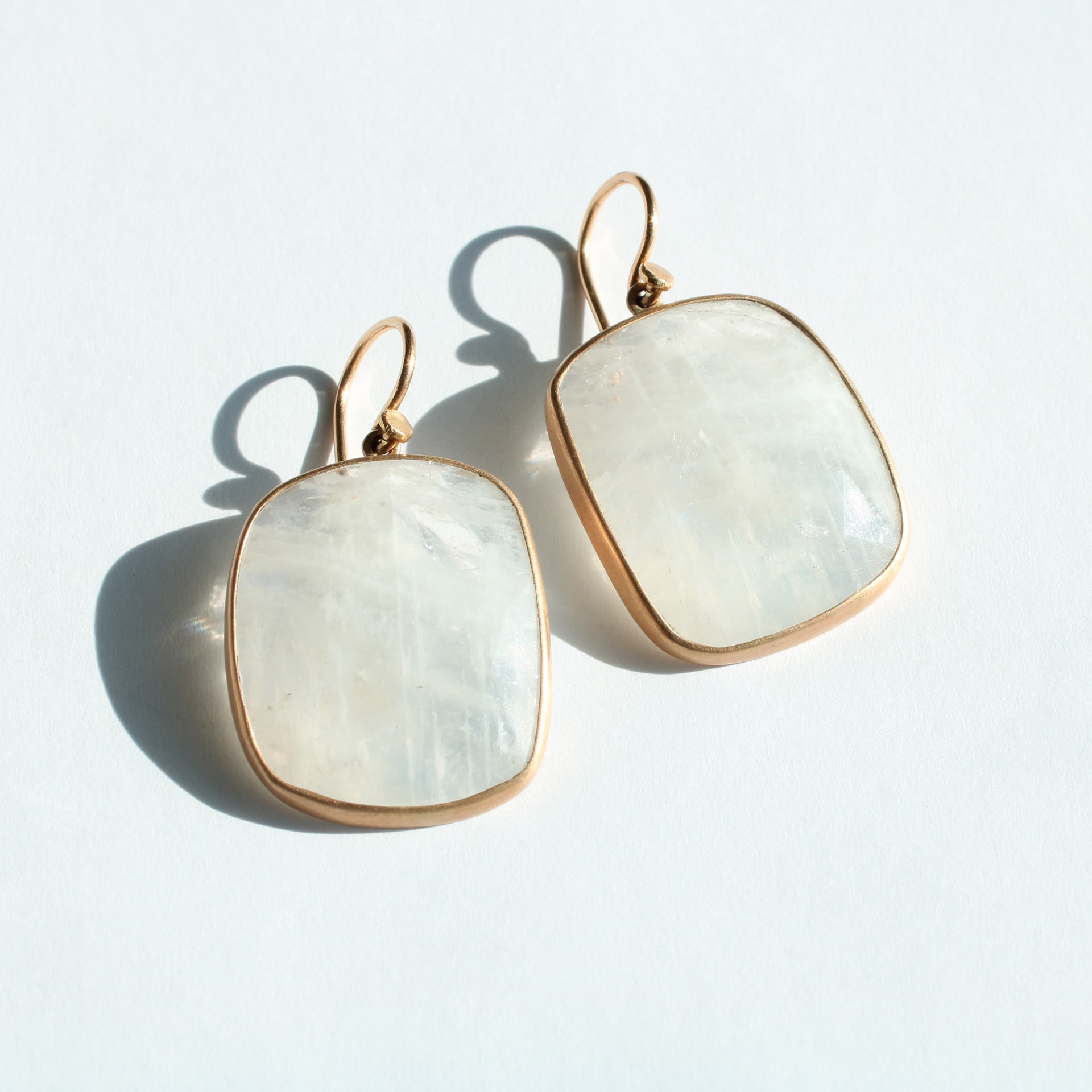 Moonstone Earrings by Lola Brooks Studio