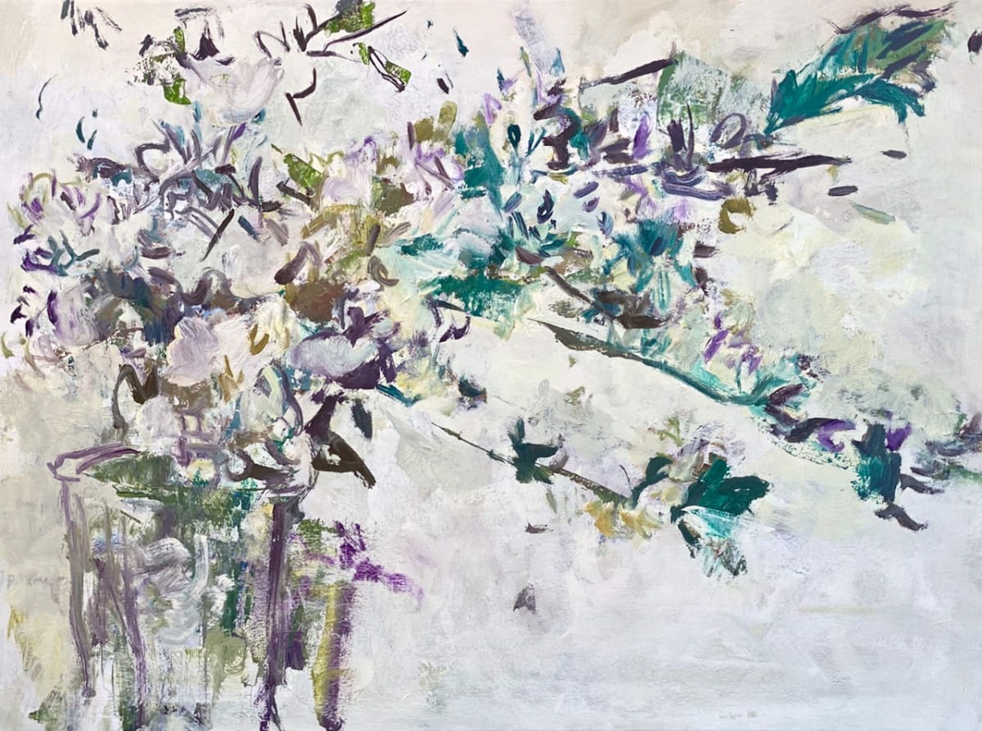 Vase with White Flowers 1 by Ryan Cobourn
