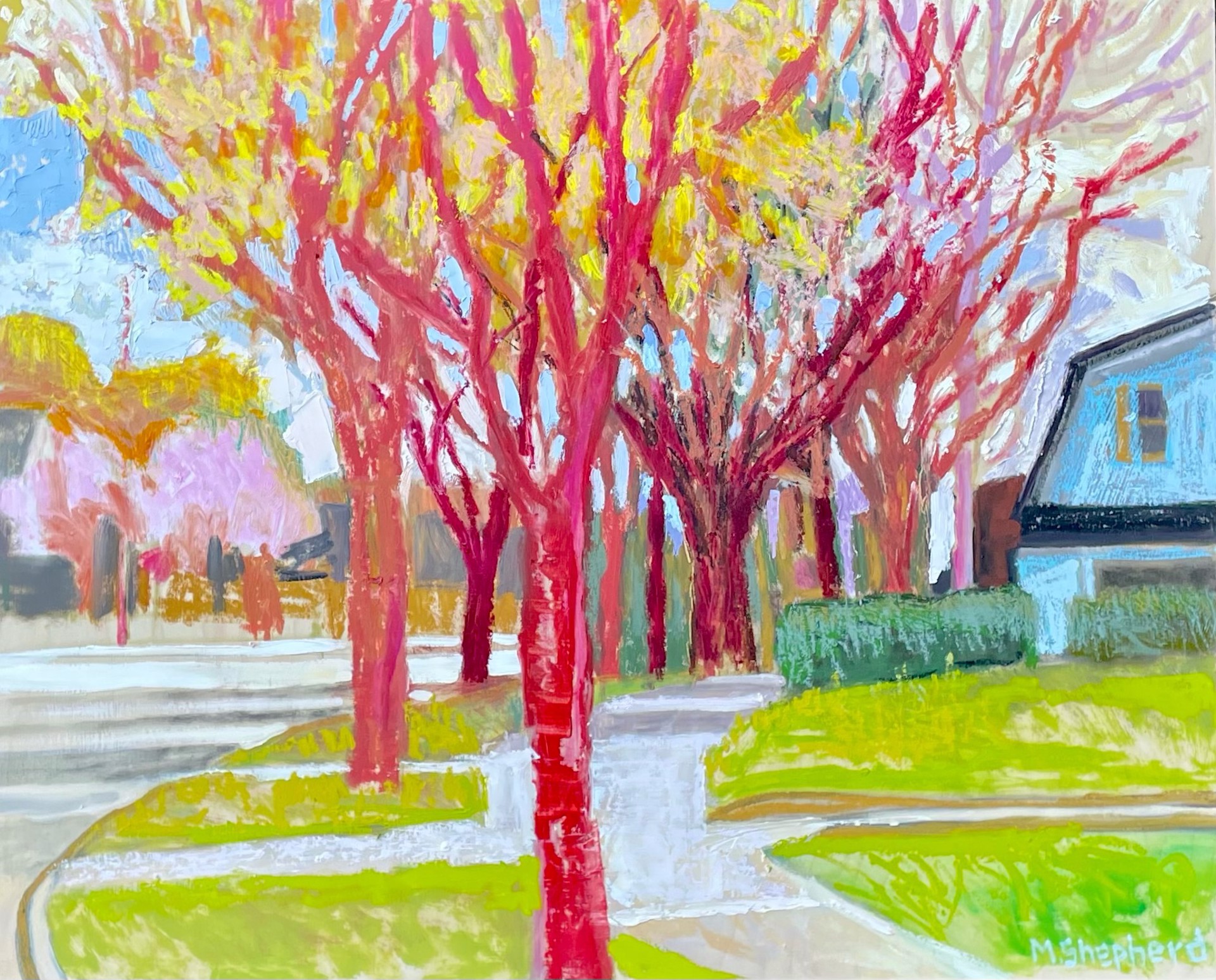 Spring Trees by Maggie Shepherd
