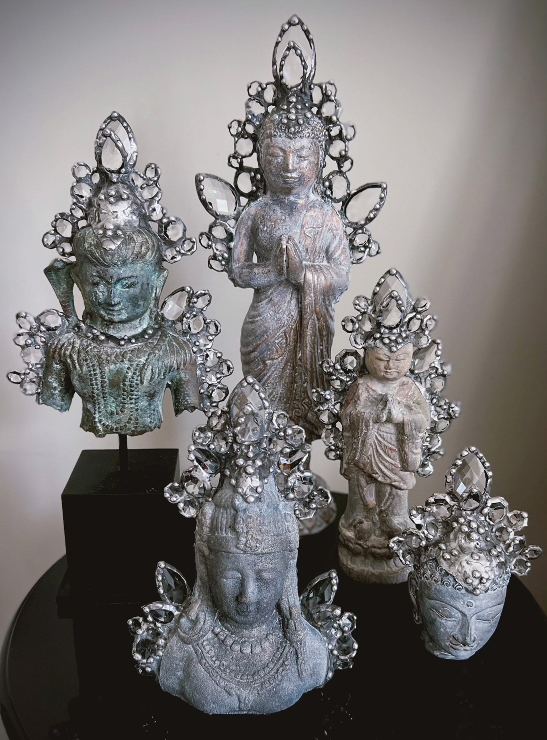 Stone Bust Buddha by Trinka 5 Designs