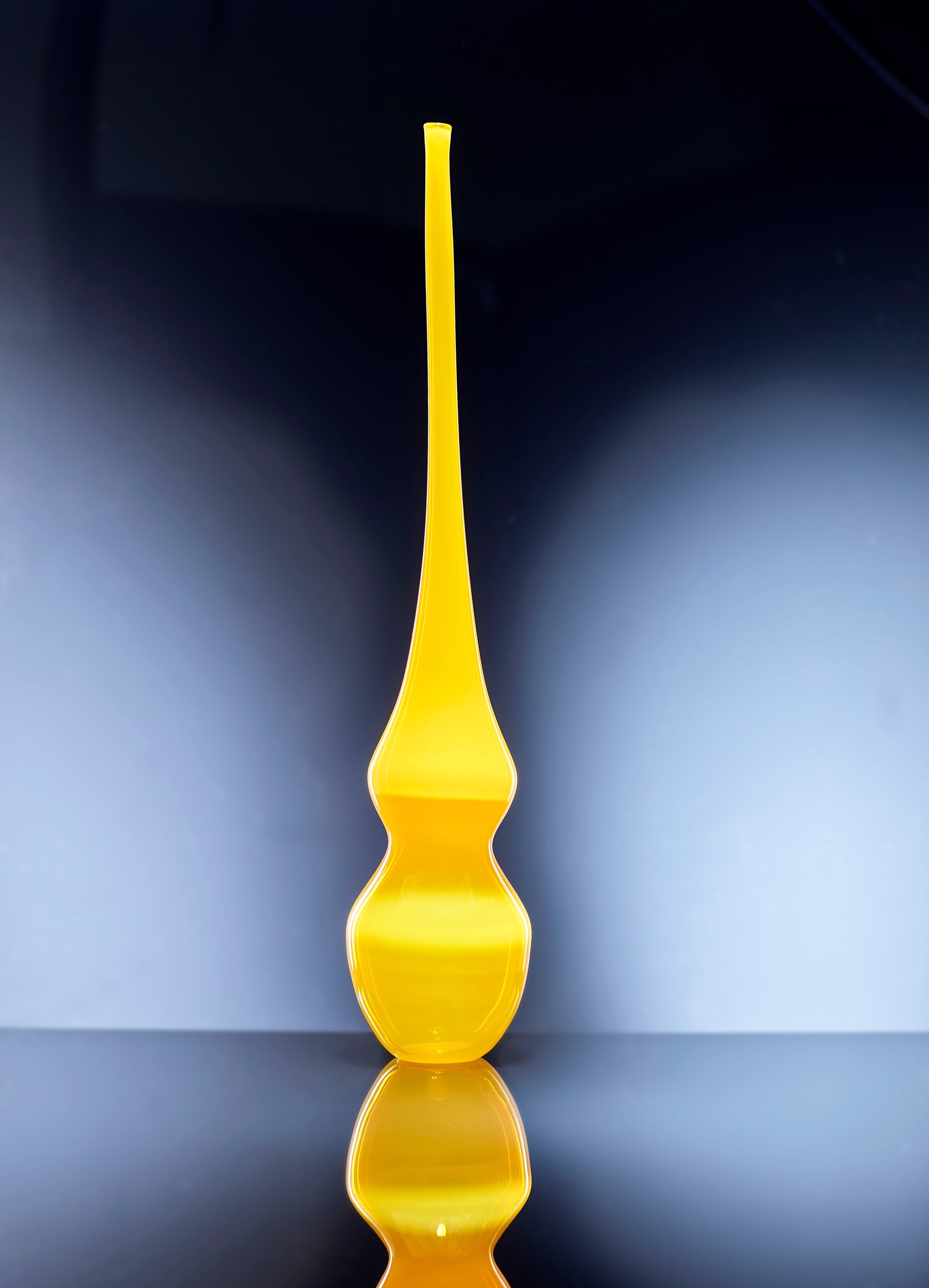 Citron Yellow Silhouette Bottle by Michael Moran