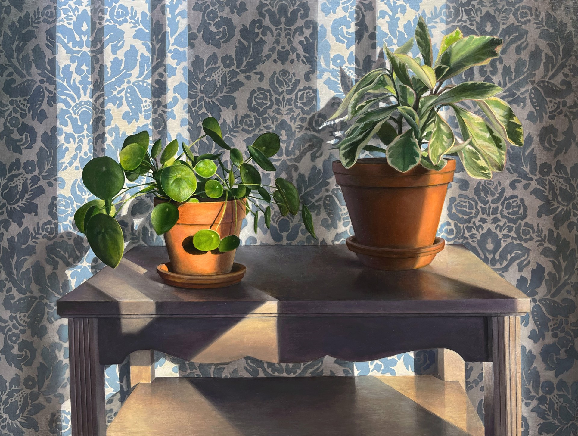 Two Houseplants in Window Light by Michael Banning