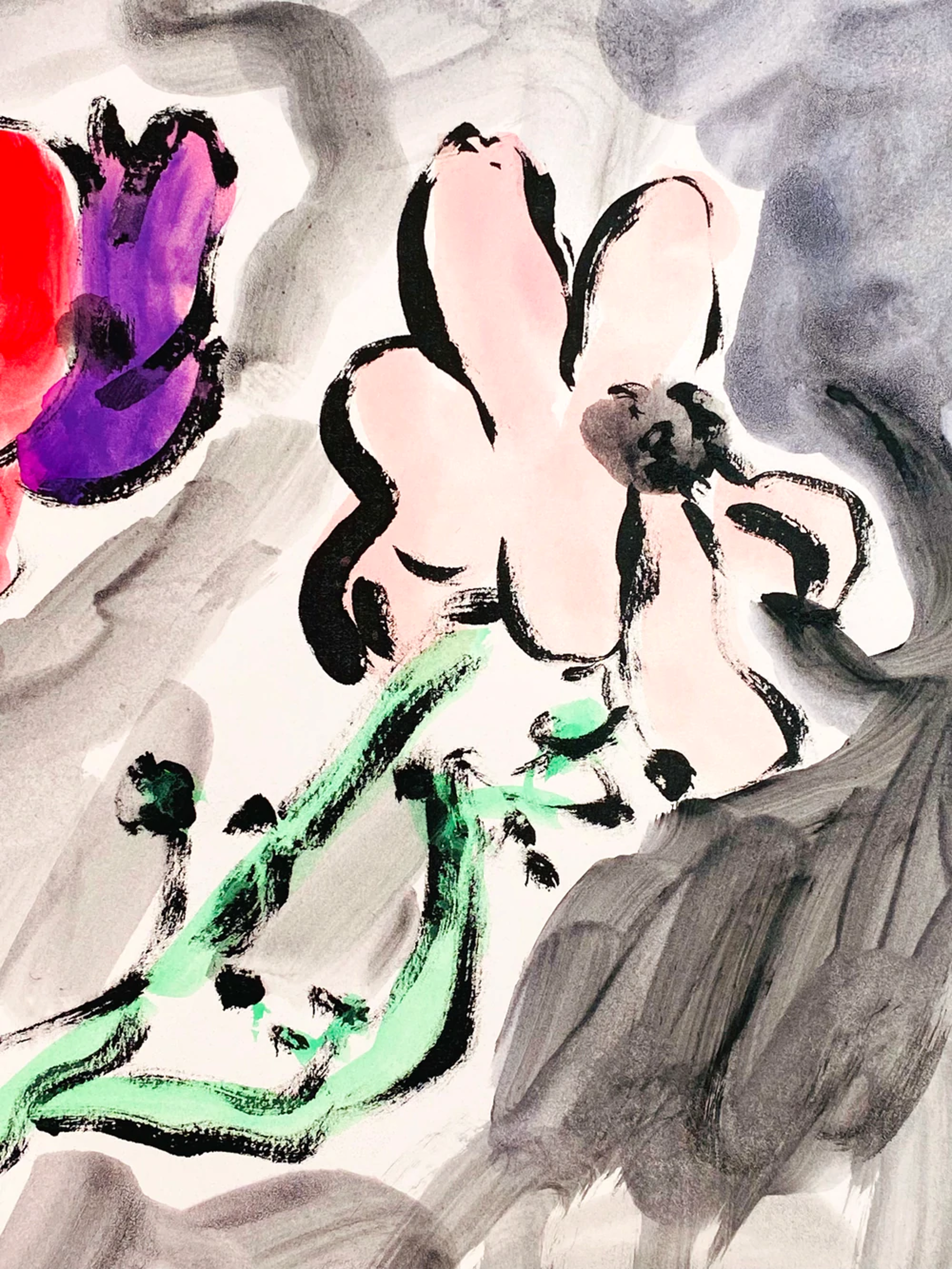 Anemones II (Matisse Study) by Anne-Louise Ewen