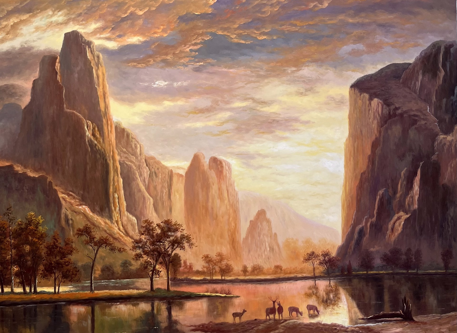 Valley of the Yosimite by In the manner of Albert Bierstadt