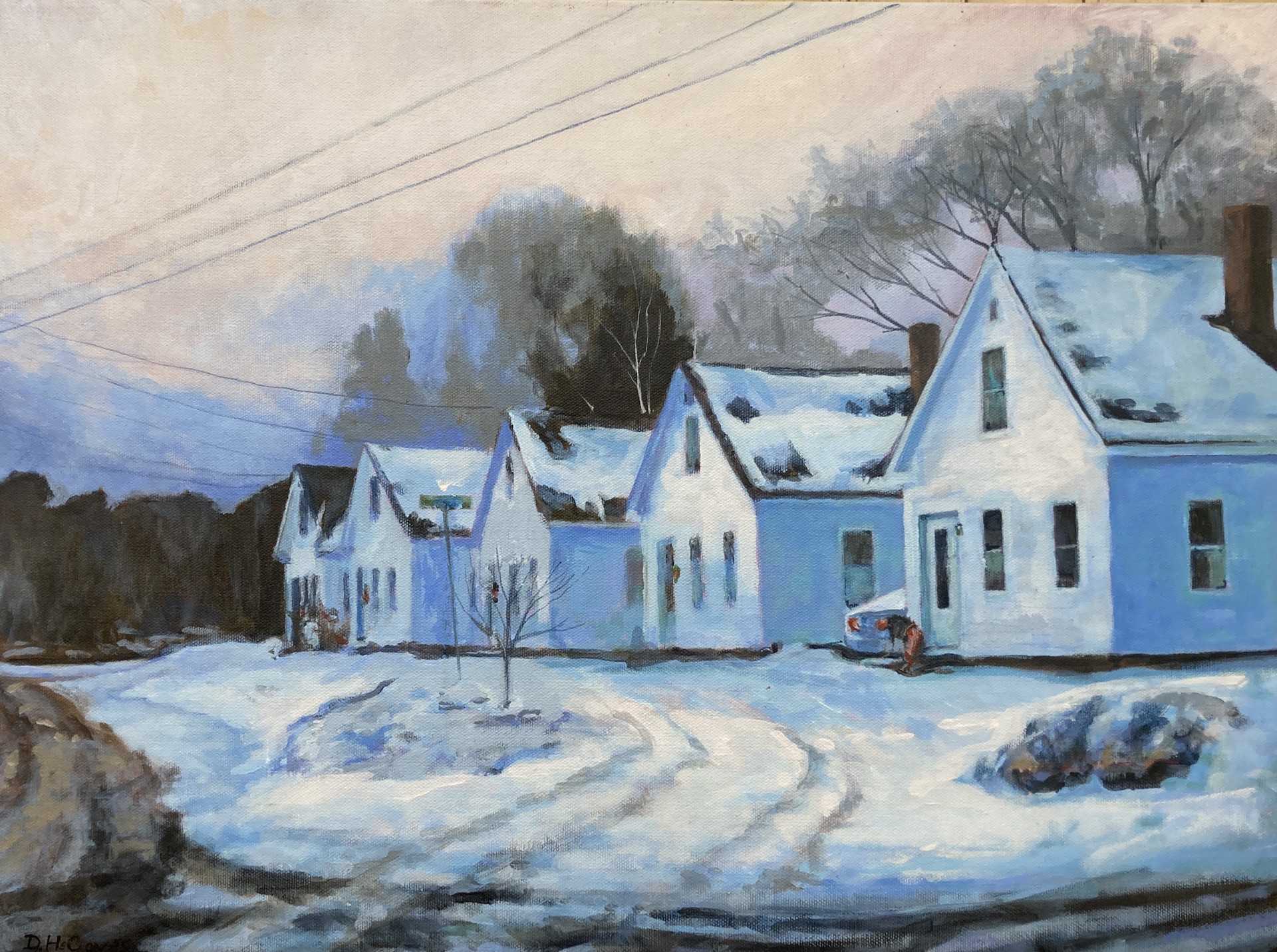Winter Afternoon in Harrisville by Douglas H. Caves Sr.