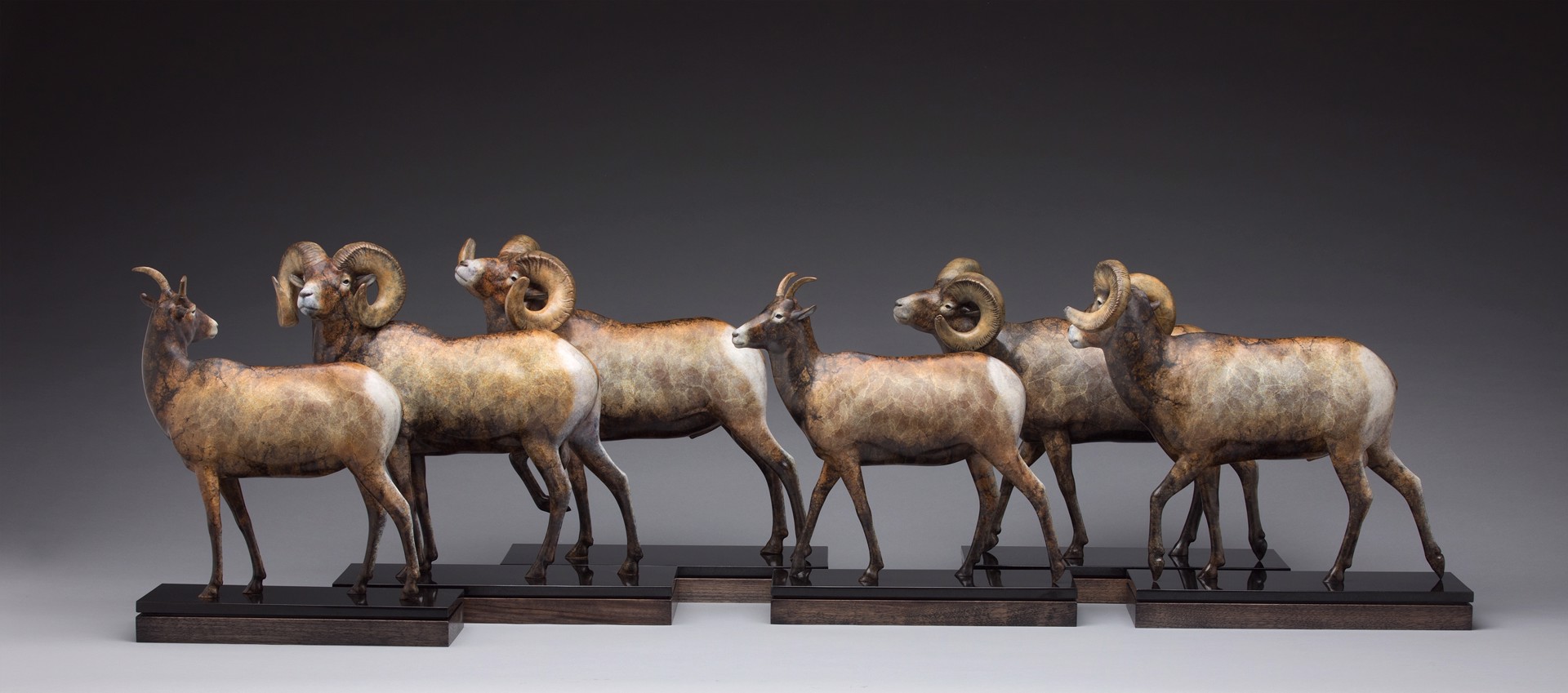 Maquette Herd of Sheep by Joshua Tobey