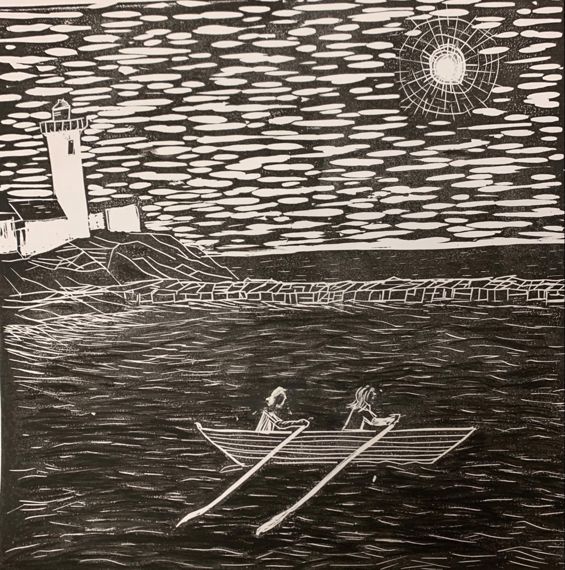Rowing In Calm Seas by Janice Carragher Charles