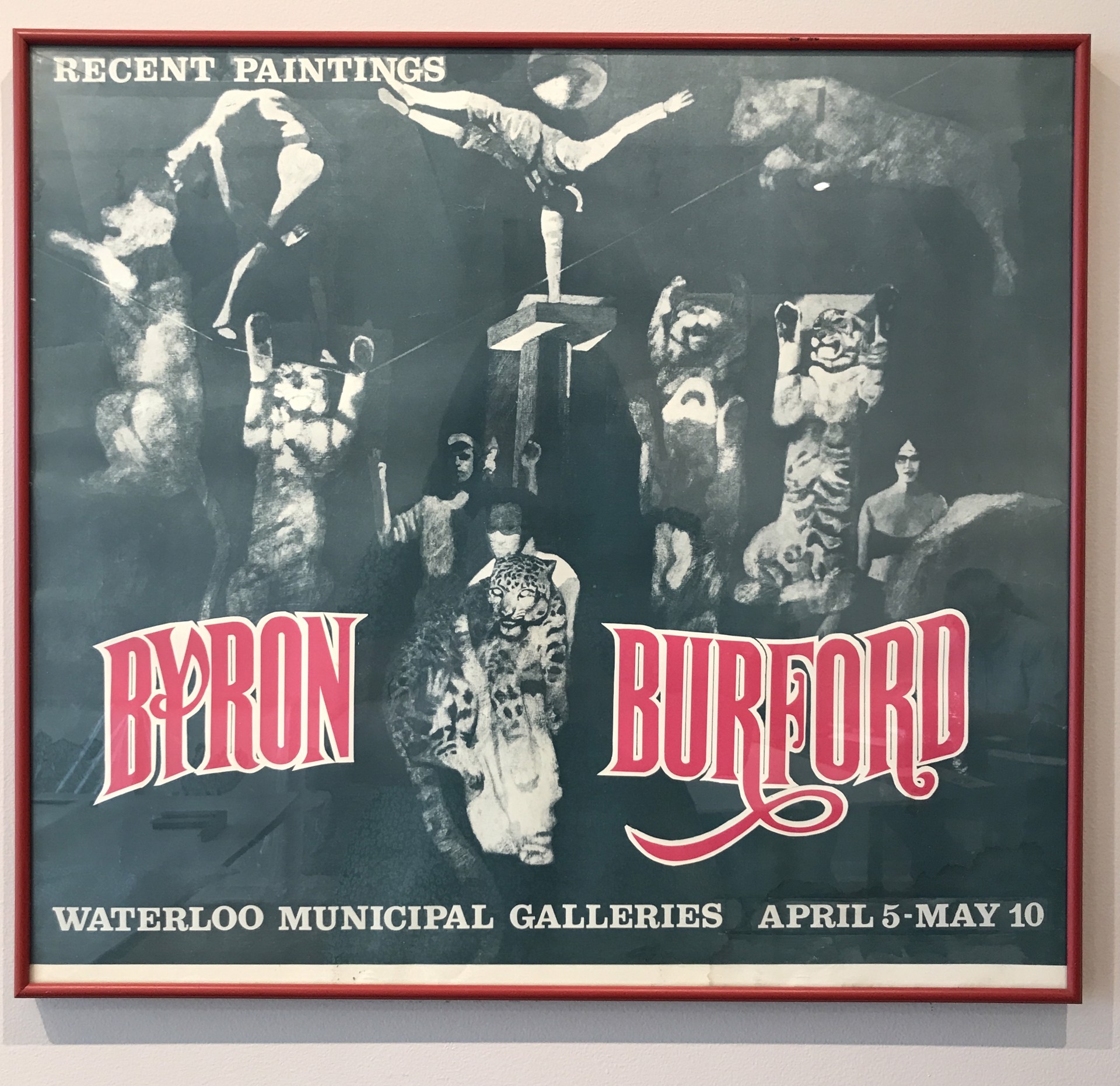 Byron Burford Exhibition Poster by Byron Burford