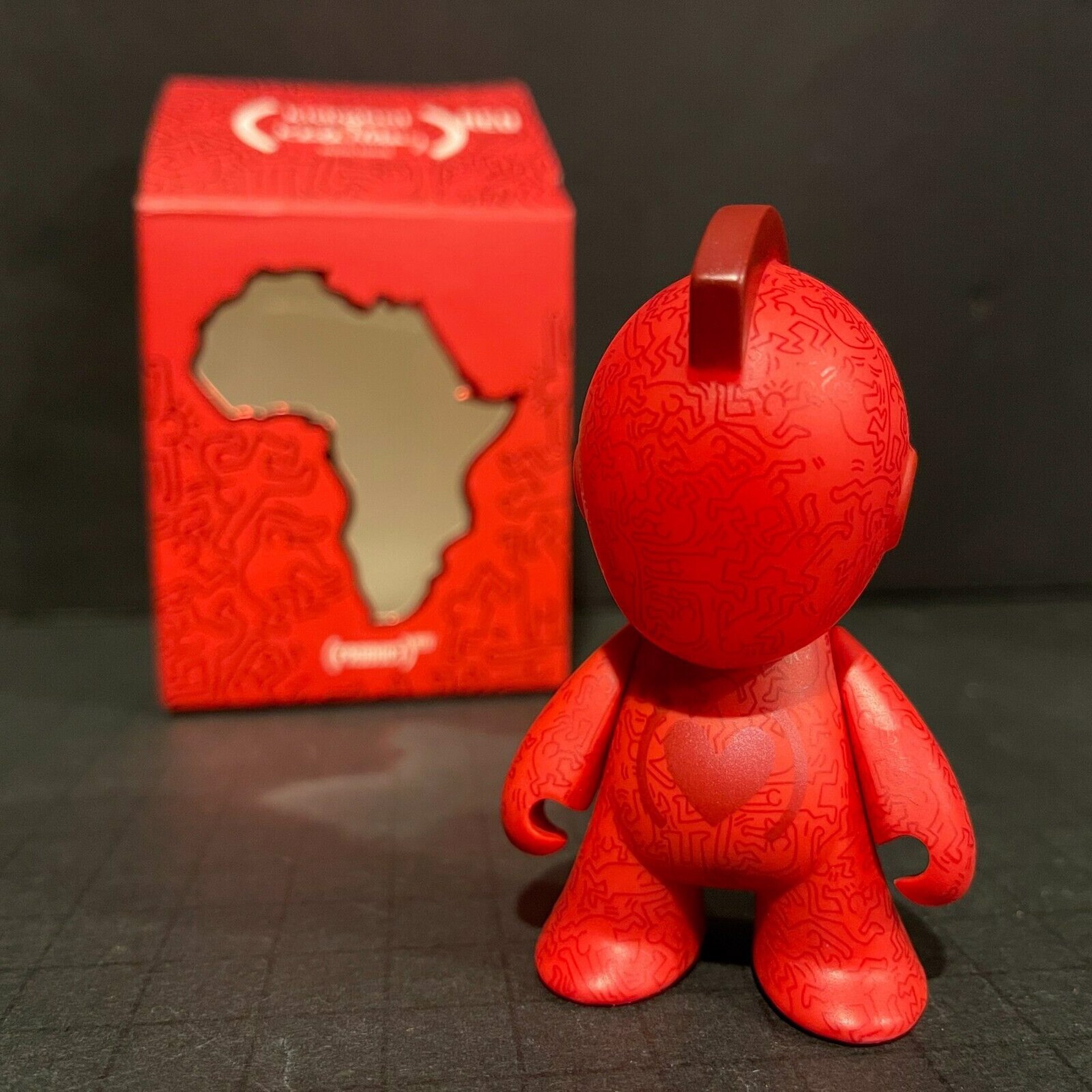 Red Special Edition Mascot by Kidrobot New York x Keith Haring