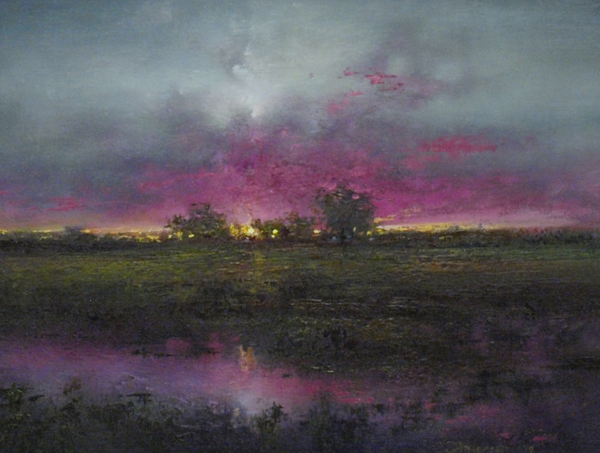 Silver Pink Sunset by John Andersen