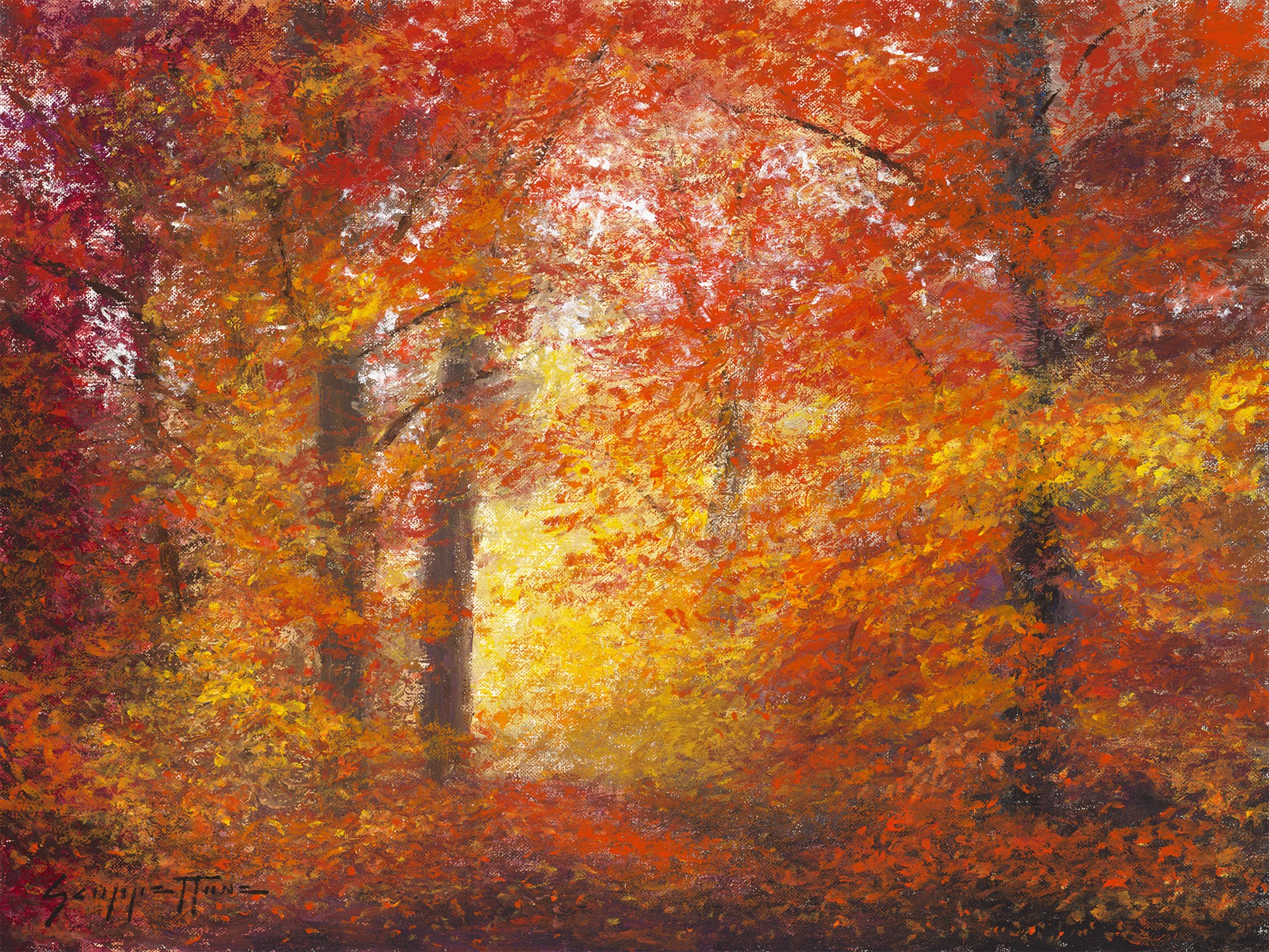 Sunny Alcove Autumn by James Scoppettone