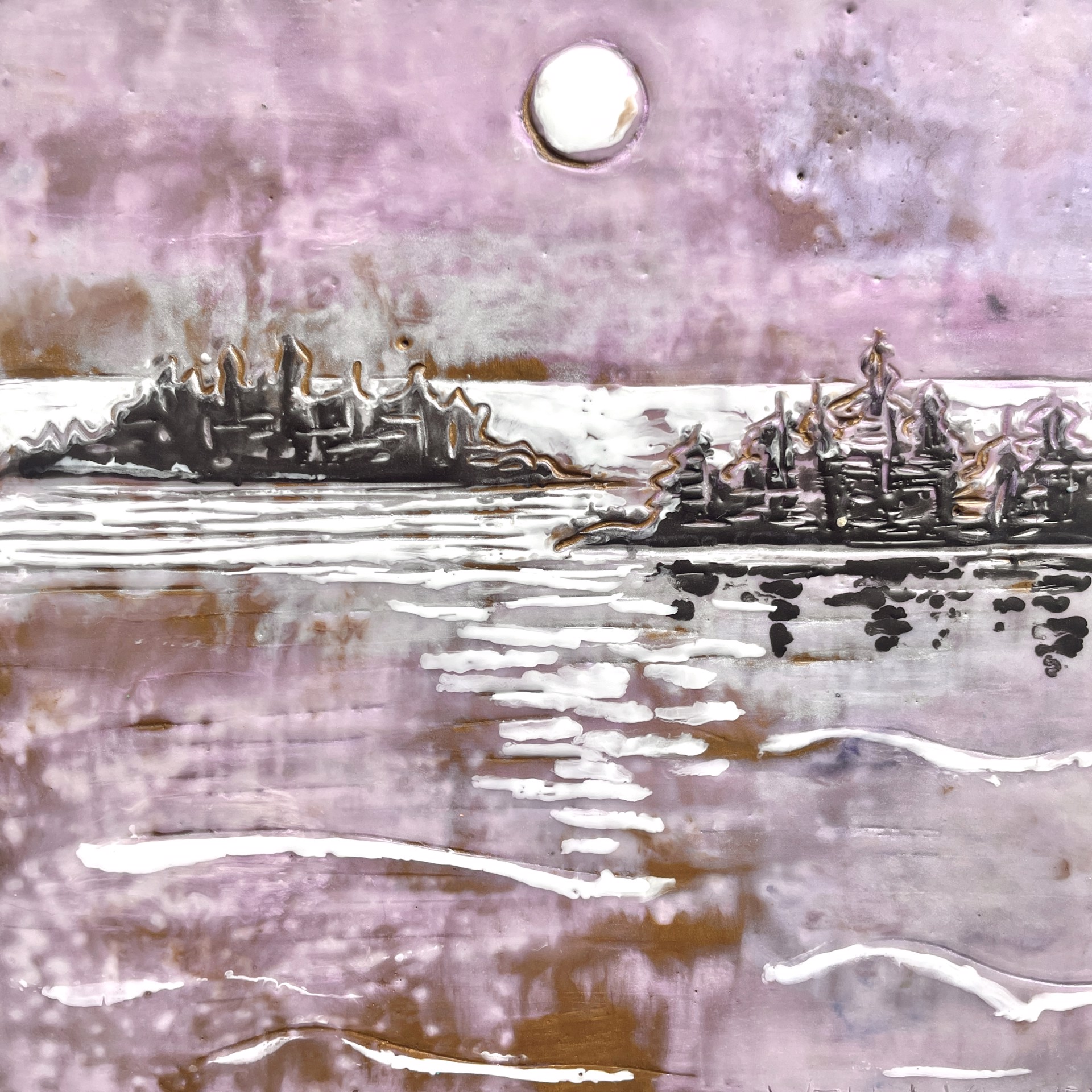 Islands and Ocean Series: Full Moon by Willa Vennema