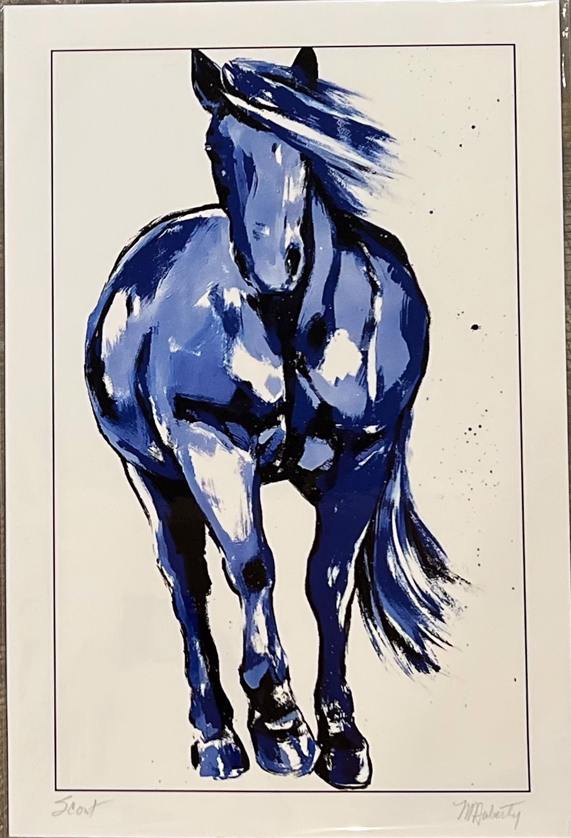 Blue Horse Series Limited Edition Print 2 by Melissa Auberty