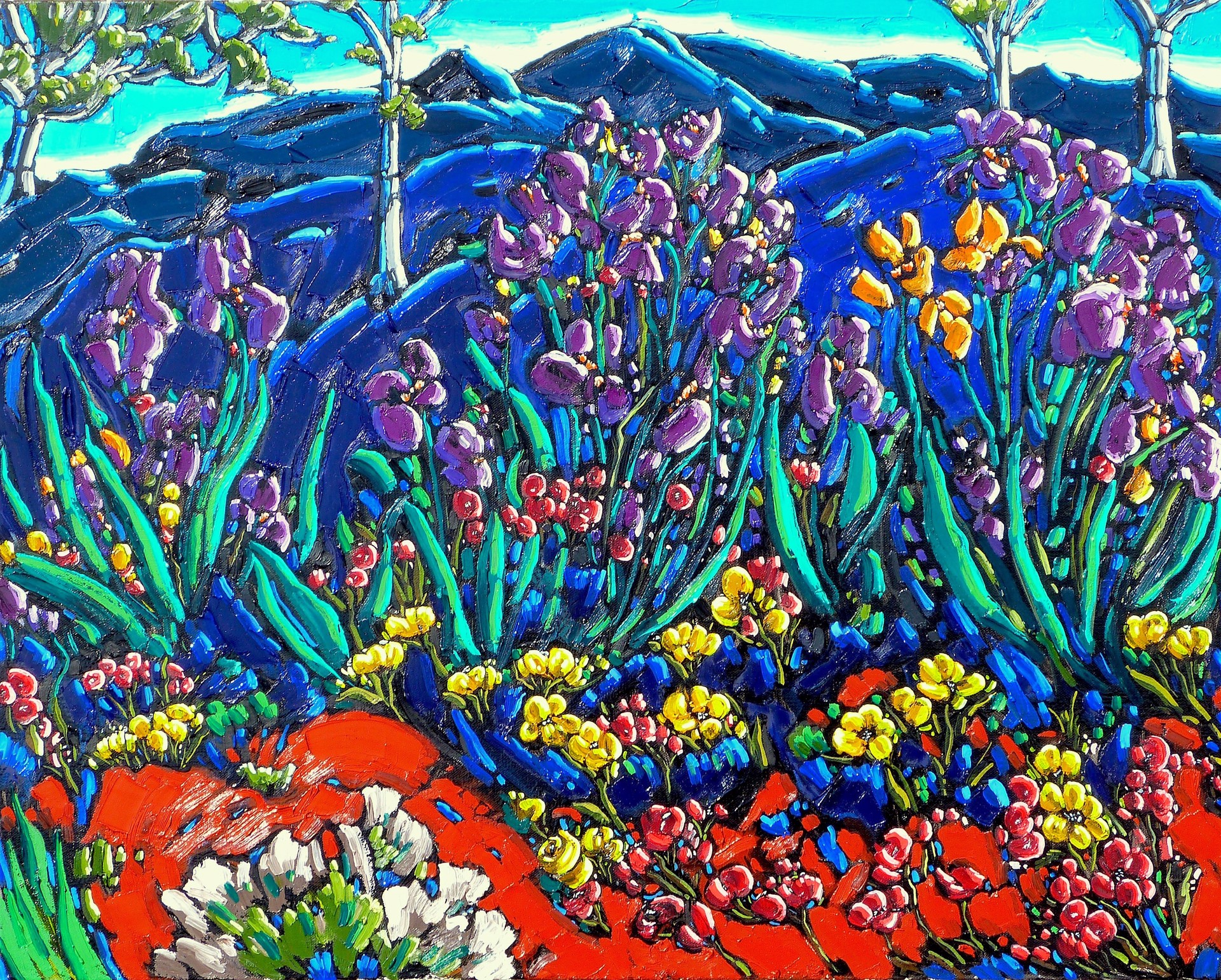 Homage to Van Gogh - Irises by Neil Myers