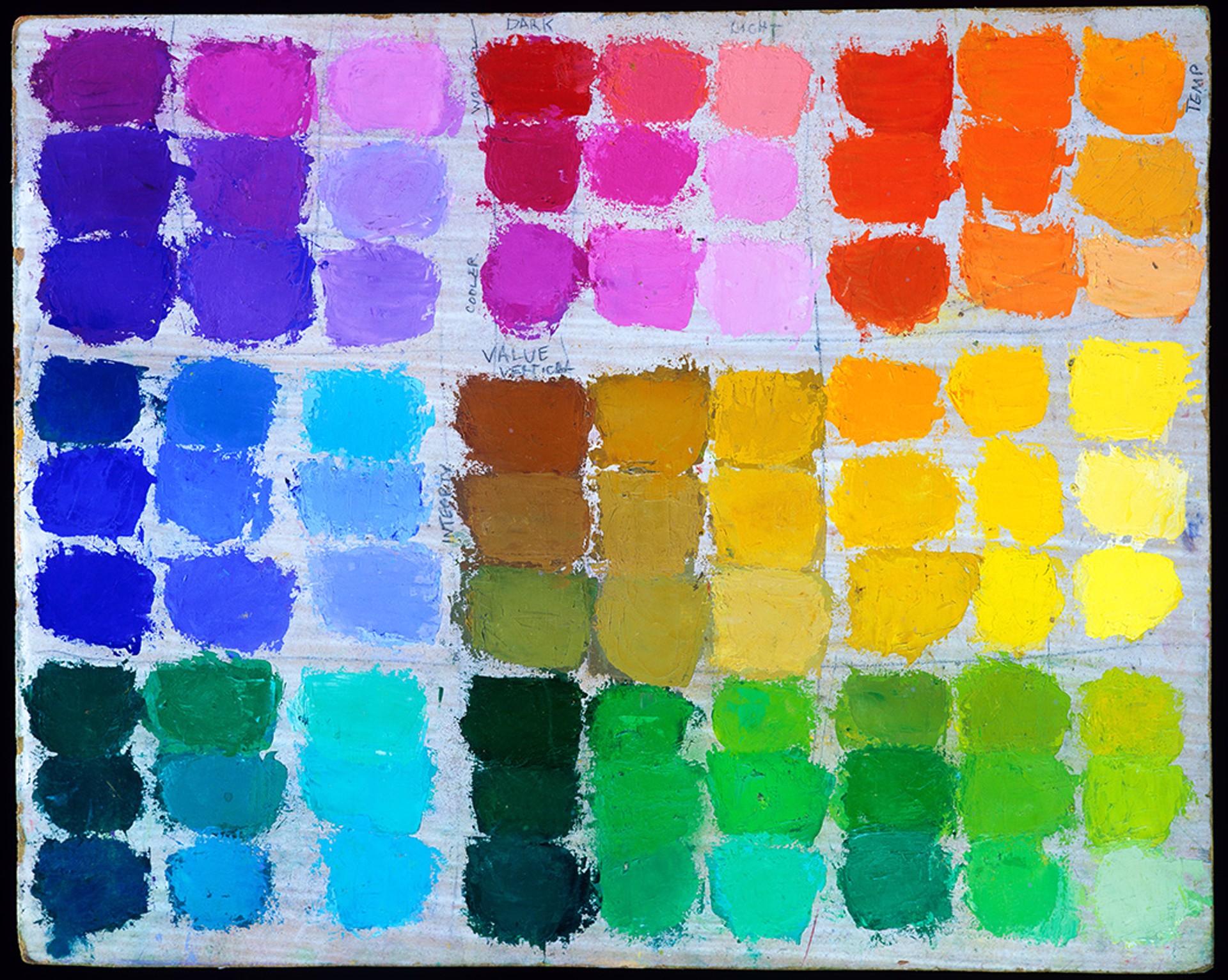 Color Chart, Rosalie Nadeau Studio, Orleans 2003 by Alison Shaw - Artist Studios