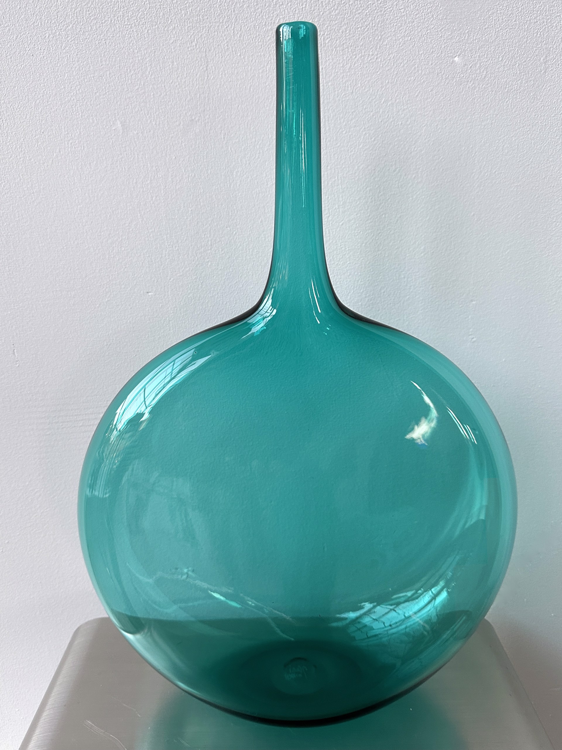 Teal Large Lecca Lecca Bottle by John Geci