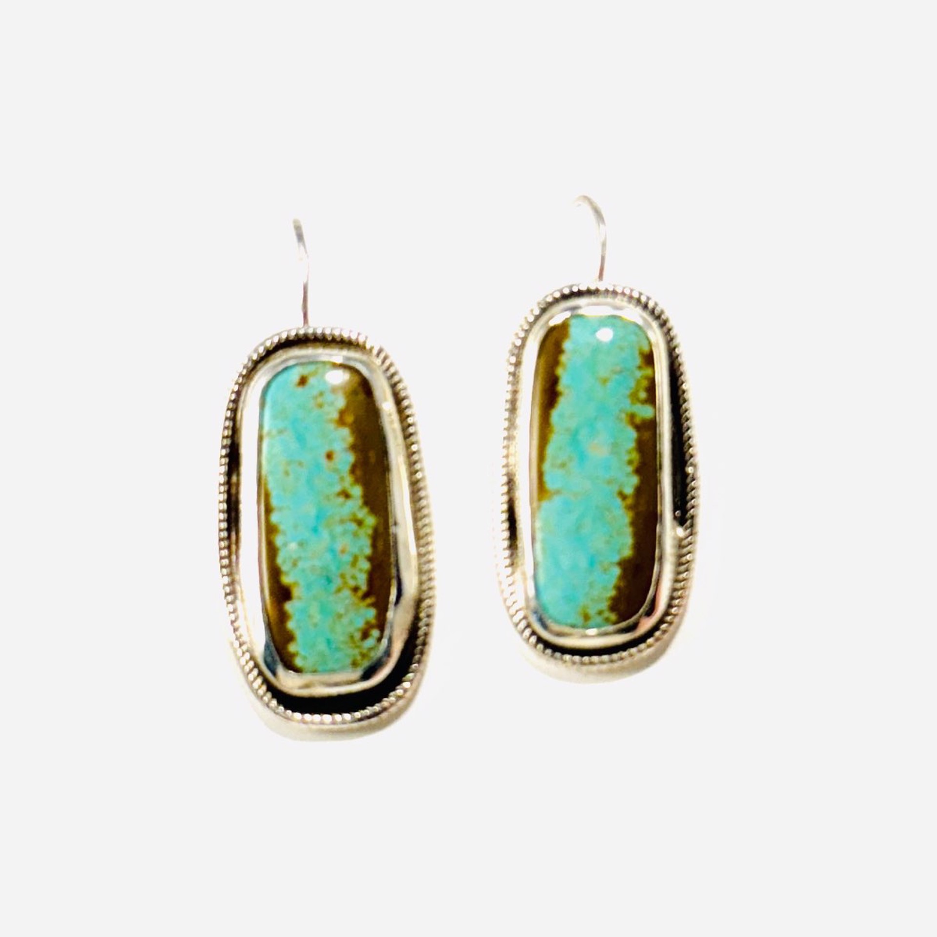 #8 Mine Turquoise  Earrings AB23-81 by Anne Bivens